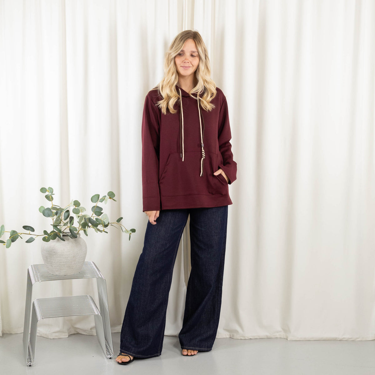 Poppy sweatshirt, Bordeaux
