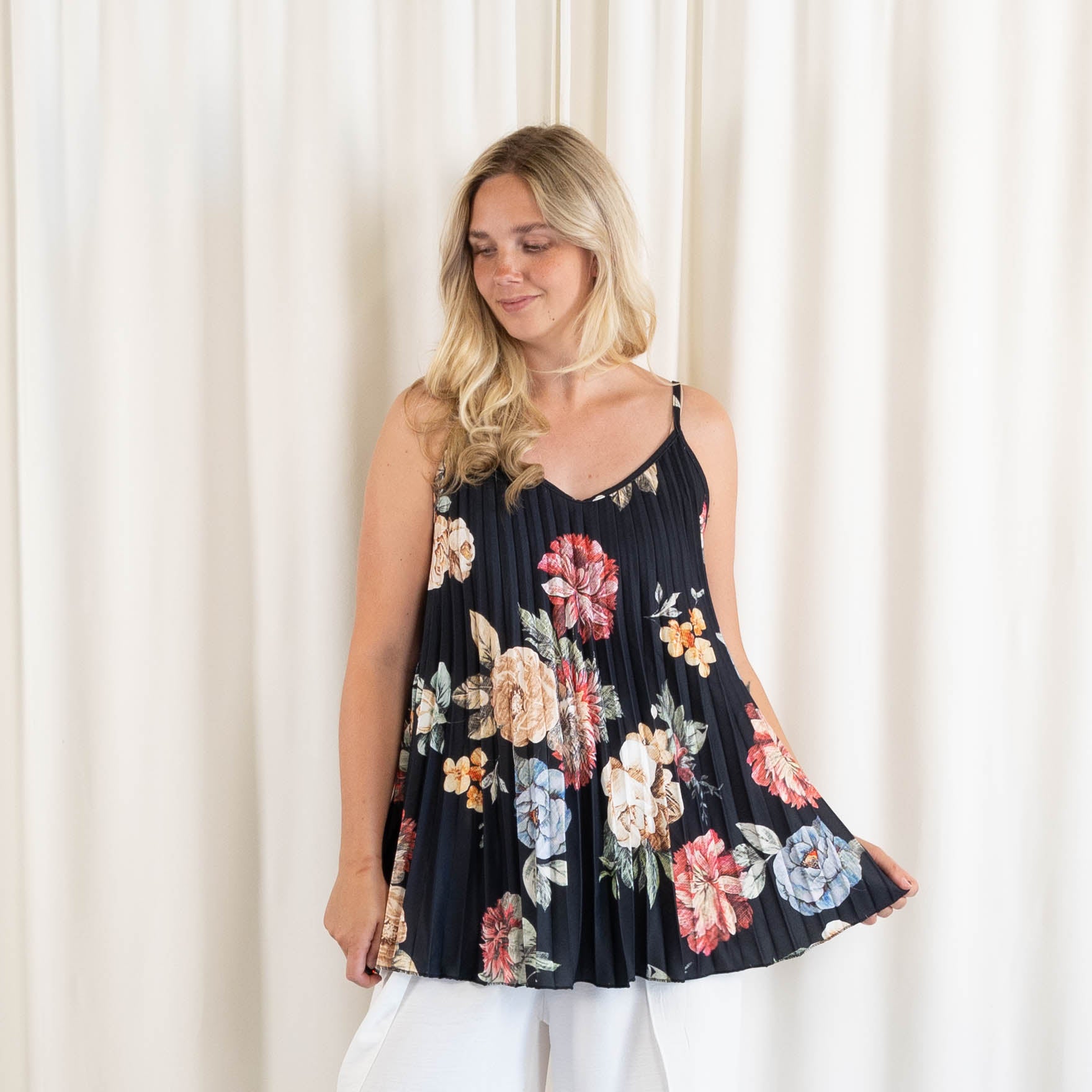 Monroe top, Sort