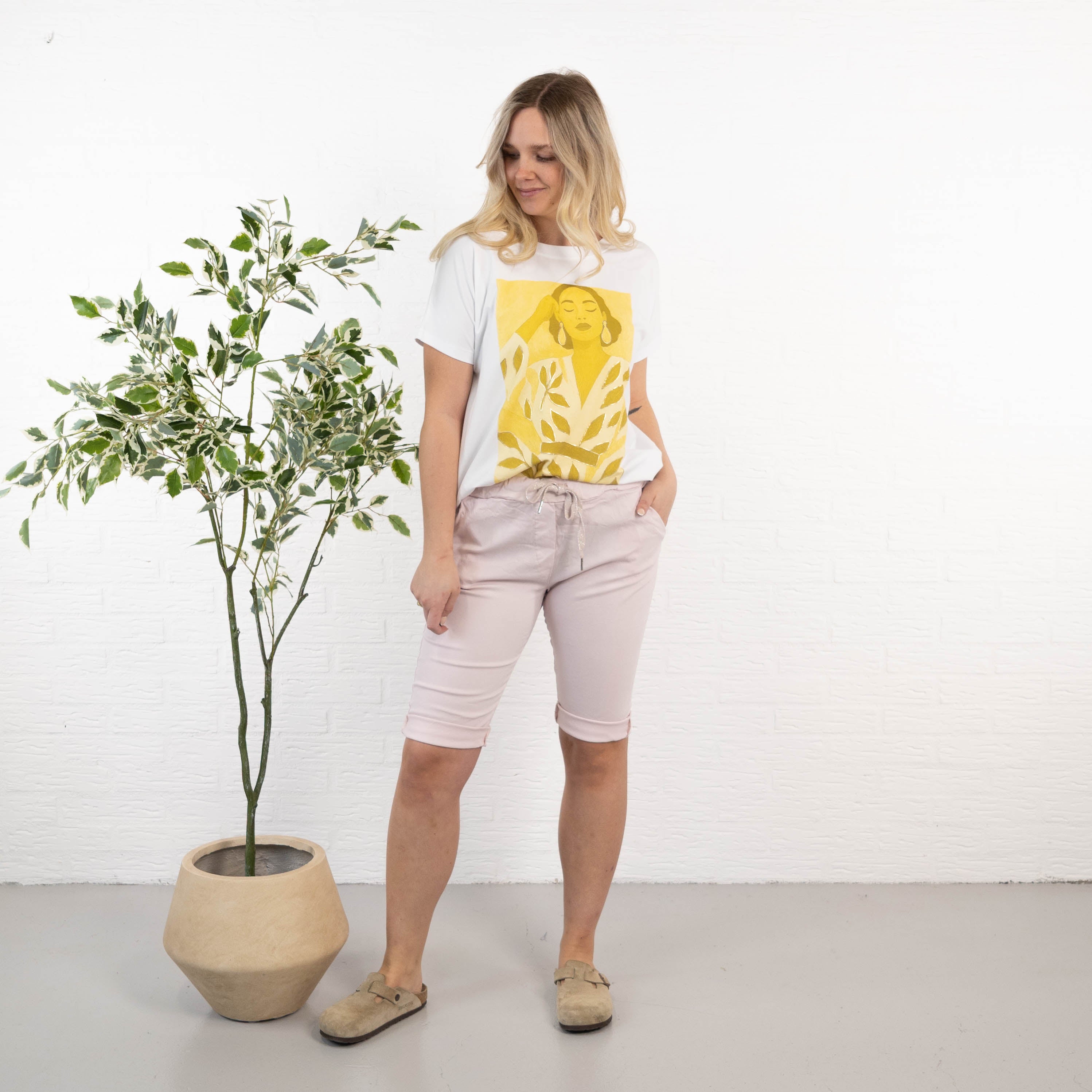 Lona shorts, Rosa