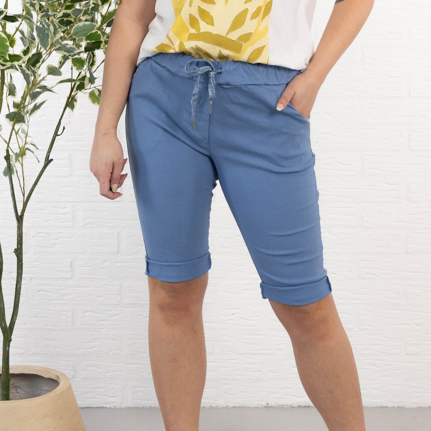 Lona shorts, Dueblå