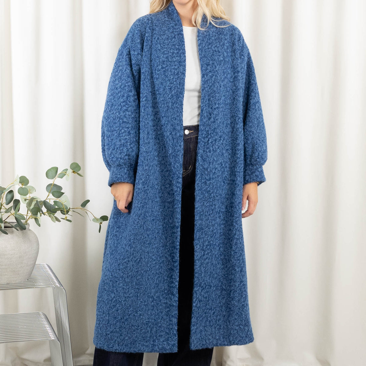 Monica cardigan, Blå