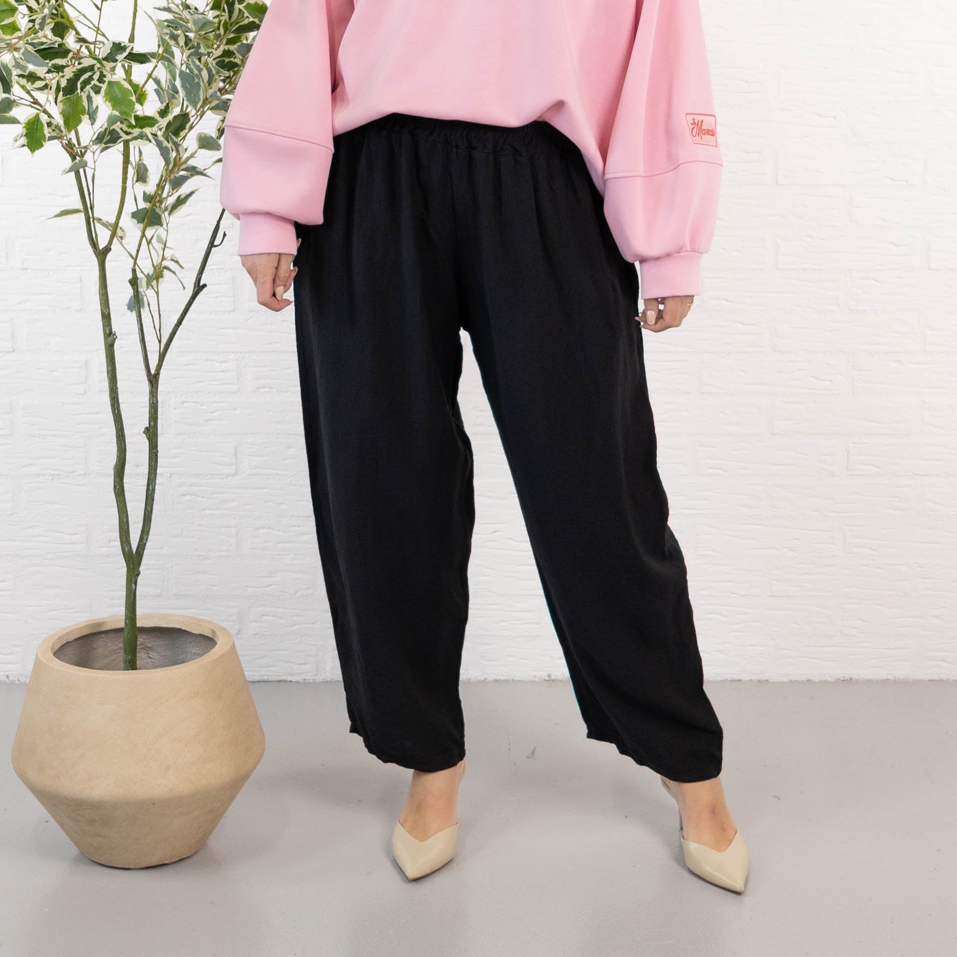 Marissa 7/8 dels bukser, Sort