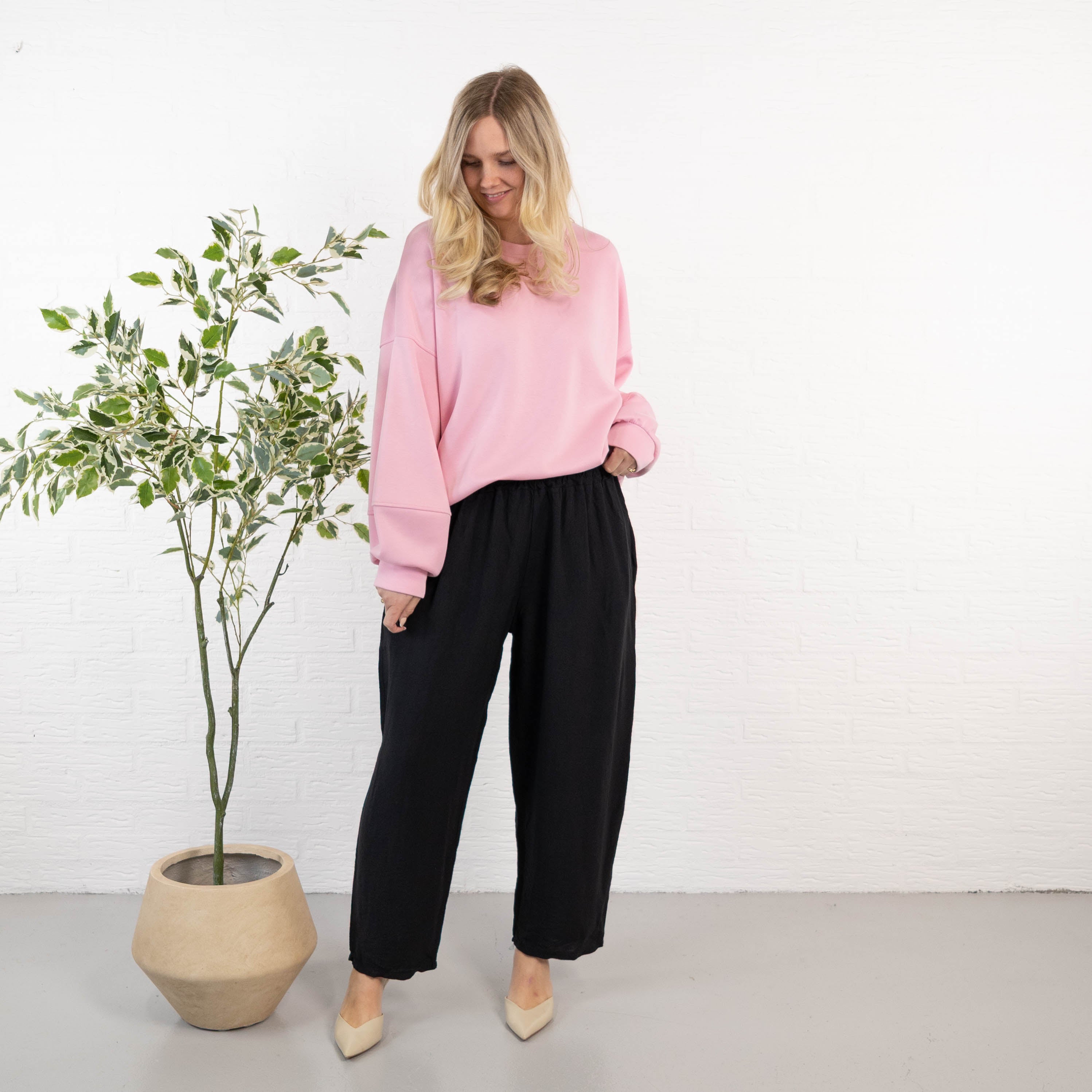 Marissa 7/8 dels bukser, Sort