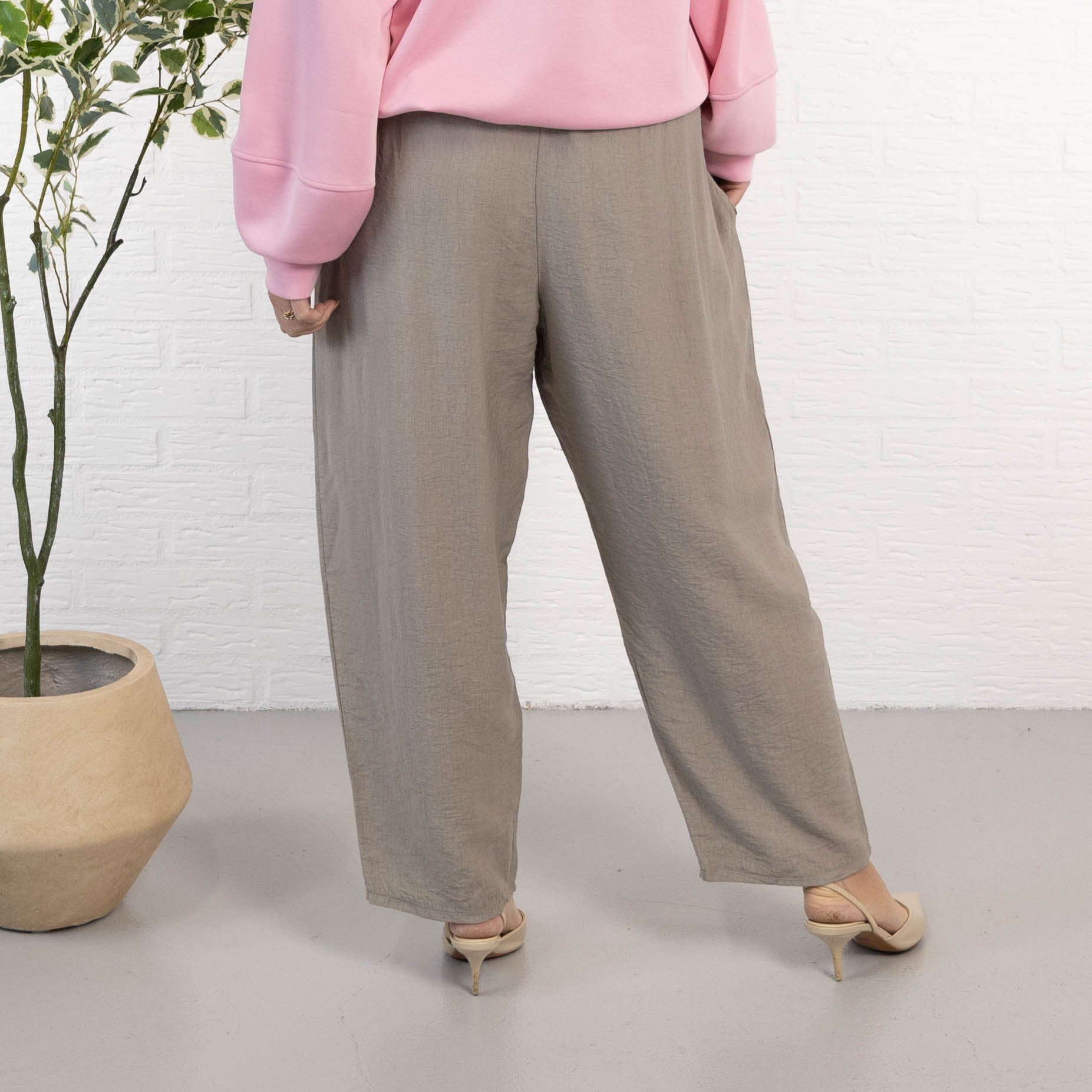 Marissa 7/8 dels bukser, Taupe