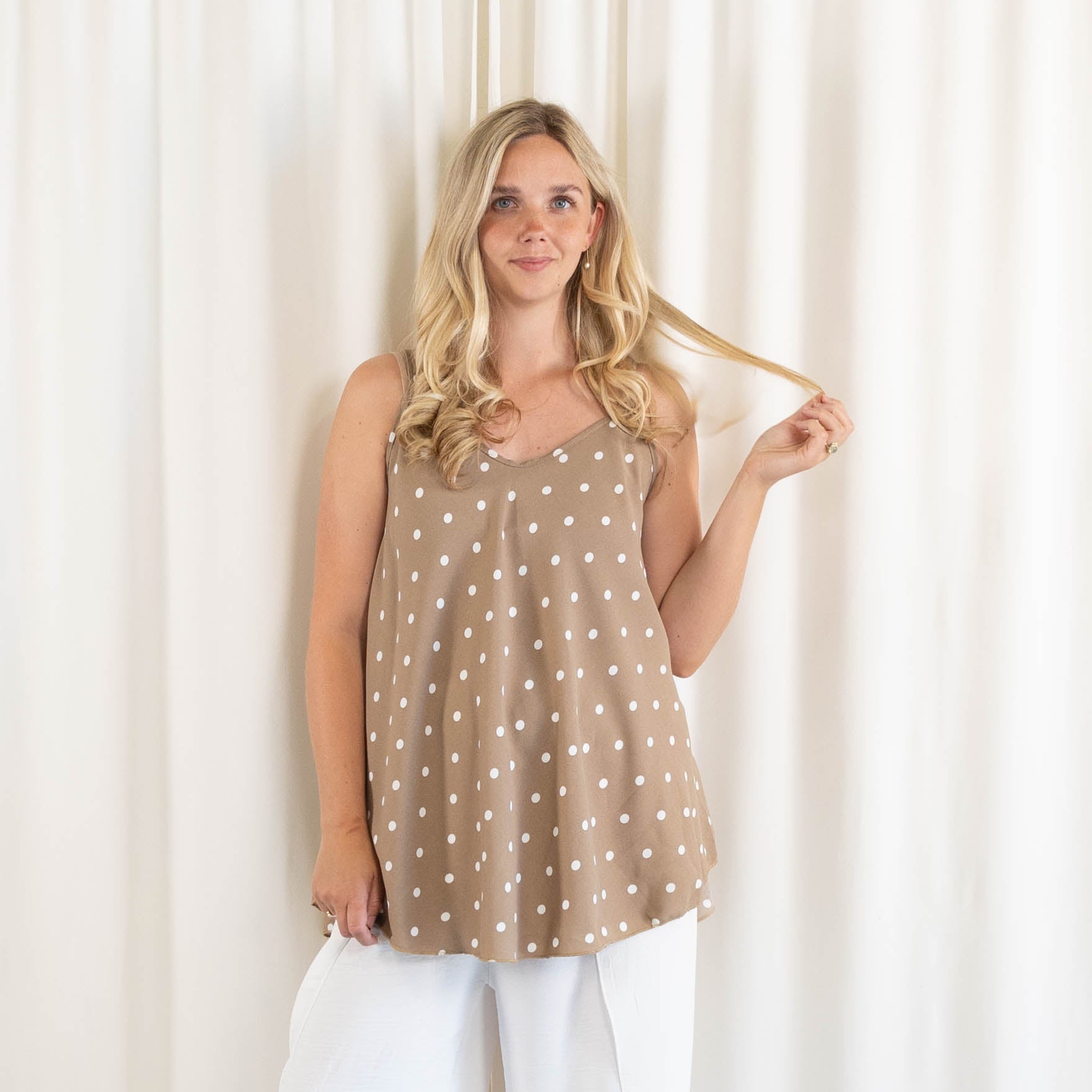 Melody top, Taupe