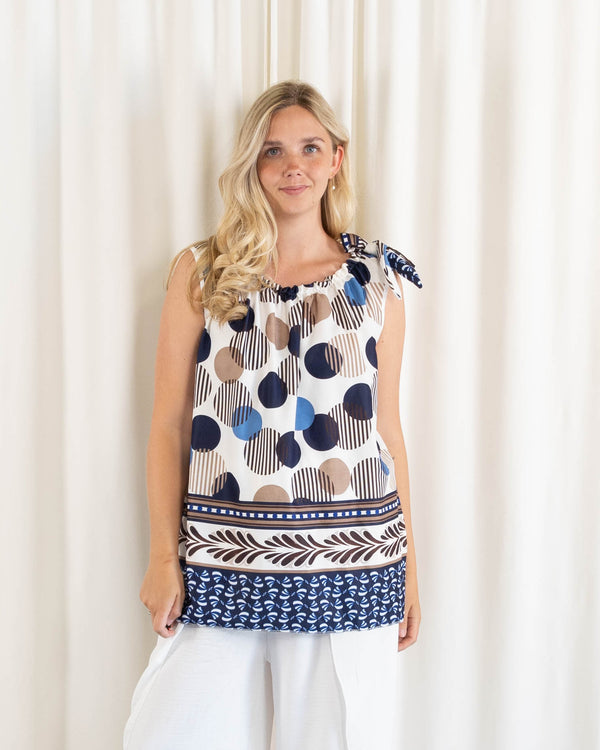 Mirage top, Navy