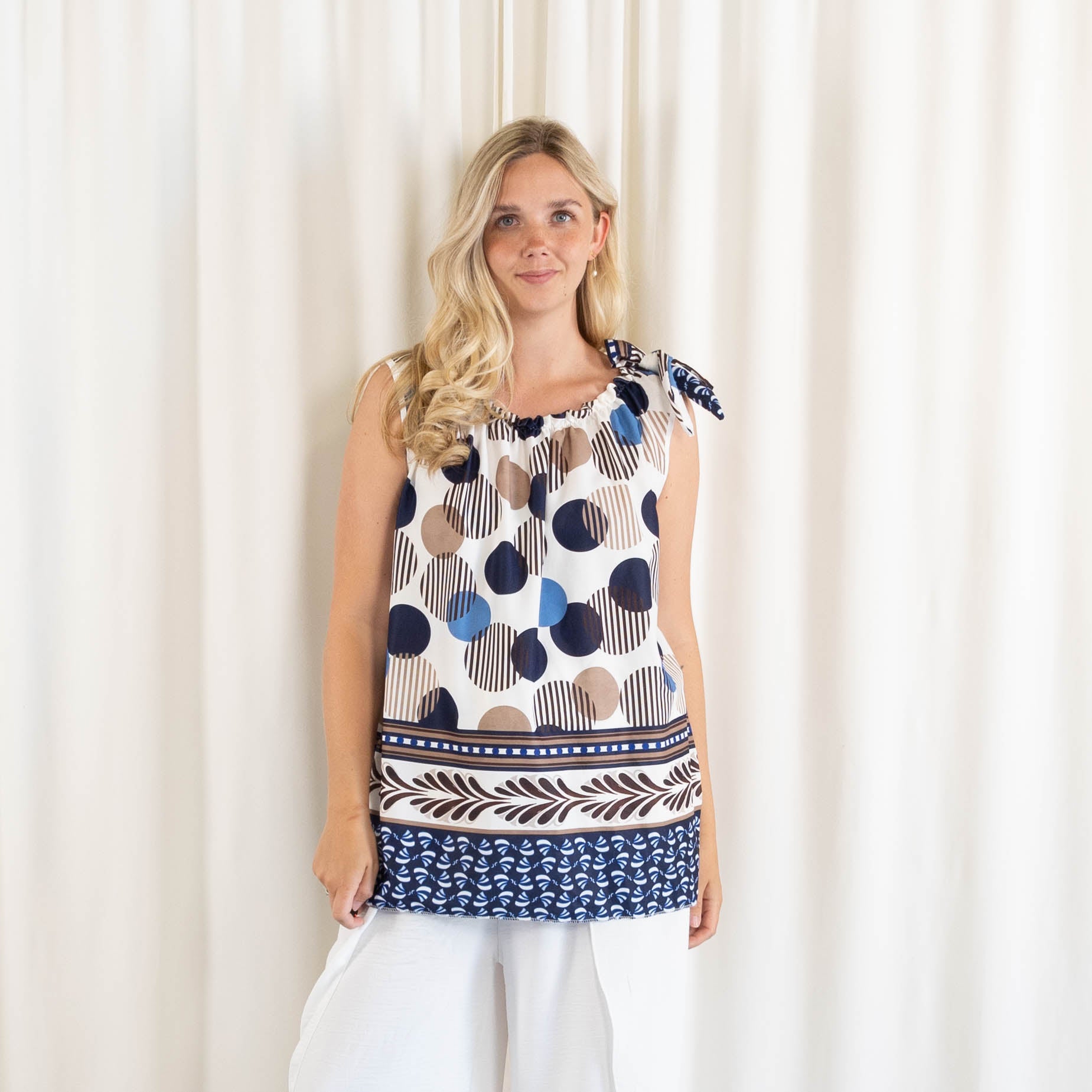 Mirage top, Navy