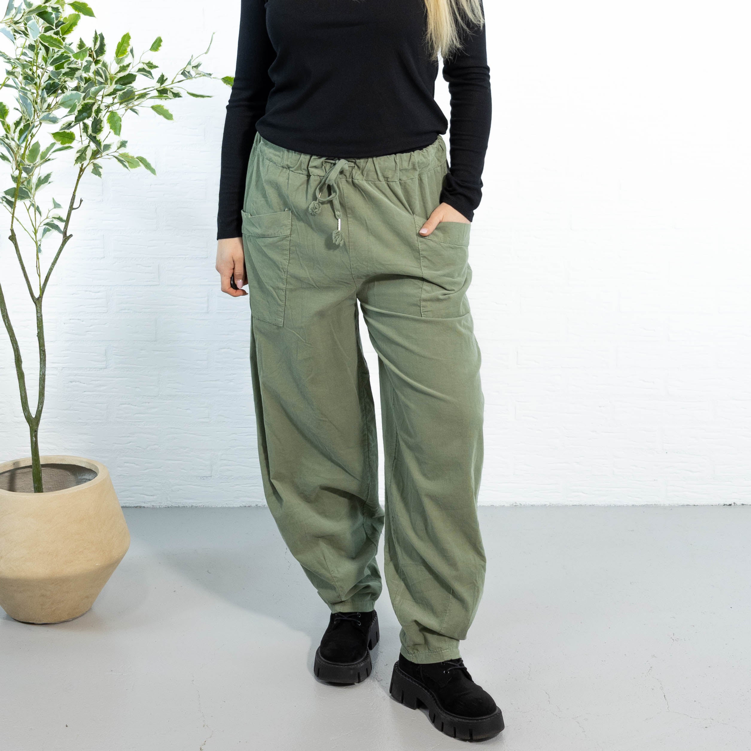 Brenda baggy bukser, Khaki