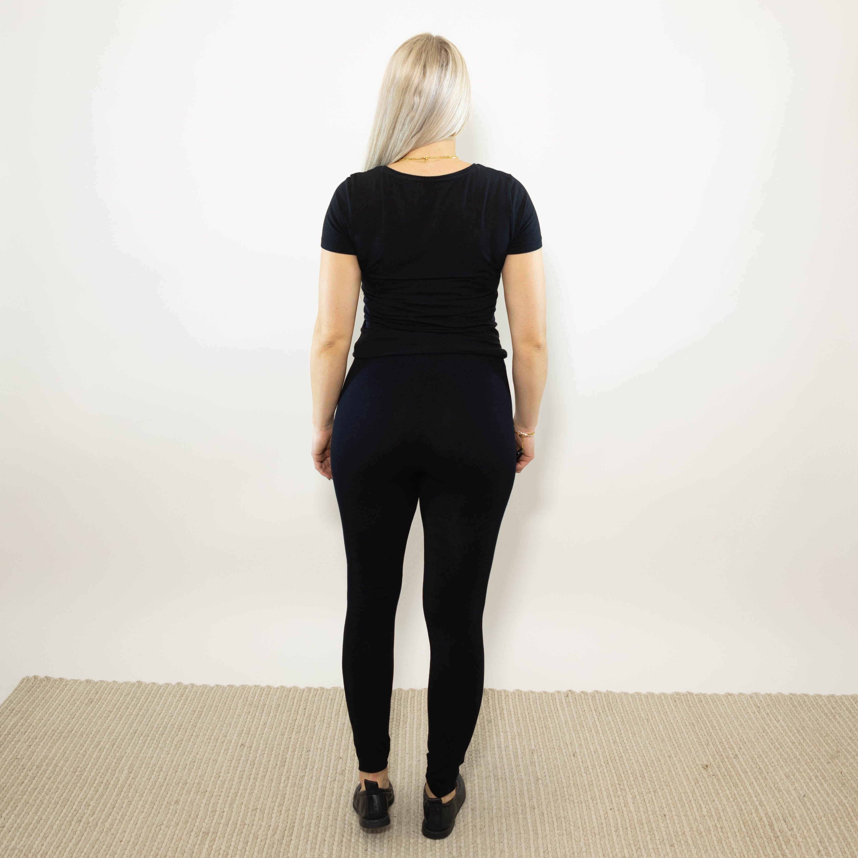 Kenya Bomulds leggings, Sort