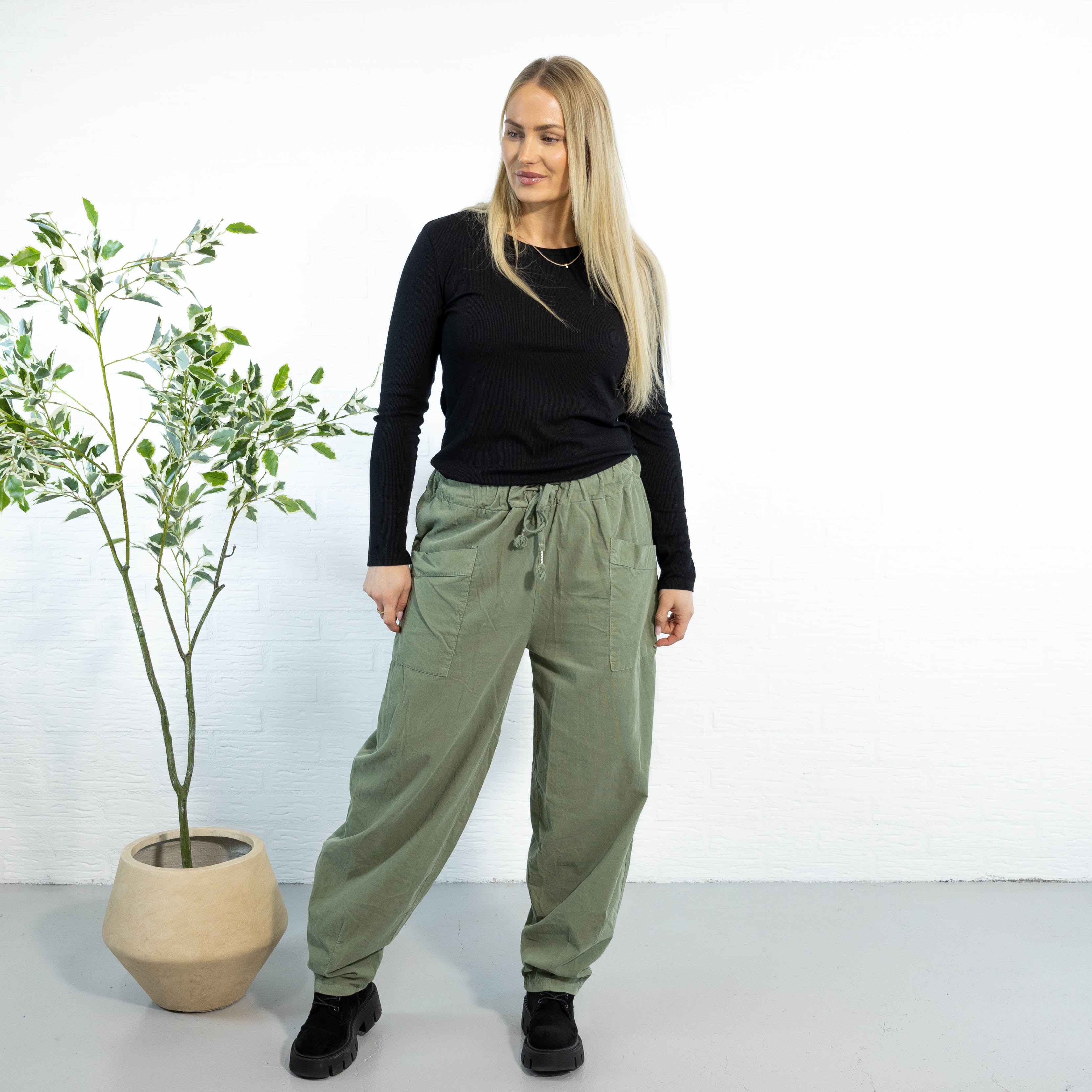 Brenda baggy bukser, Khaki