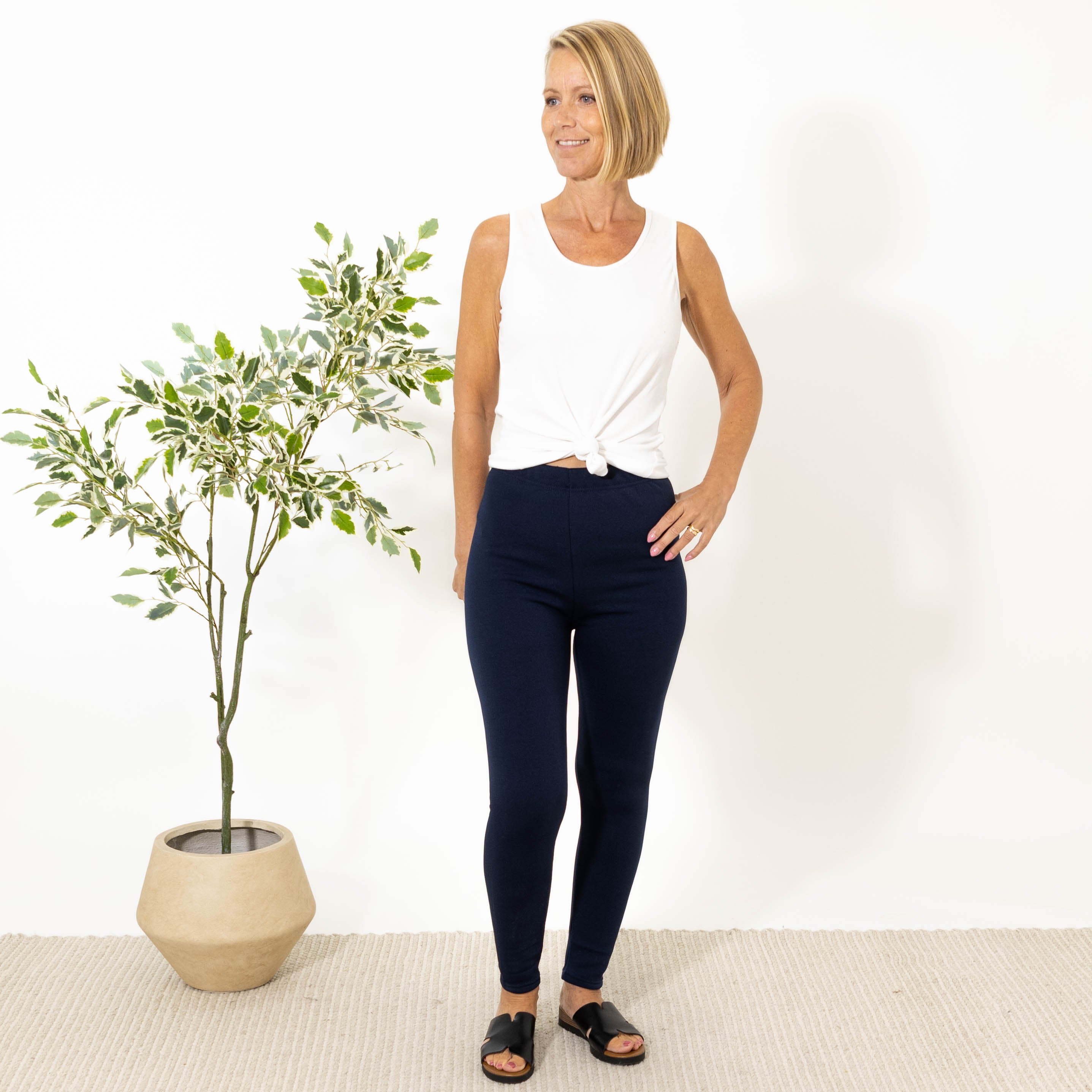 Frida pels leggings (lille), Navy