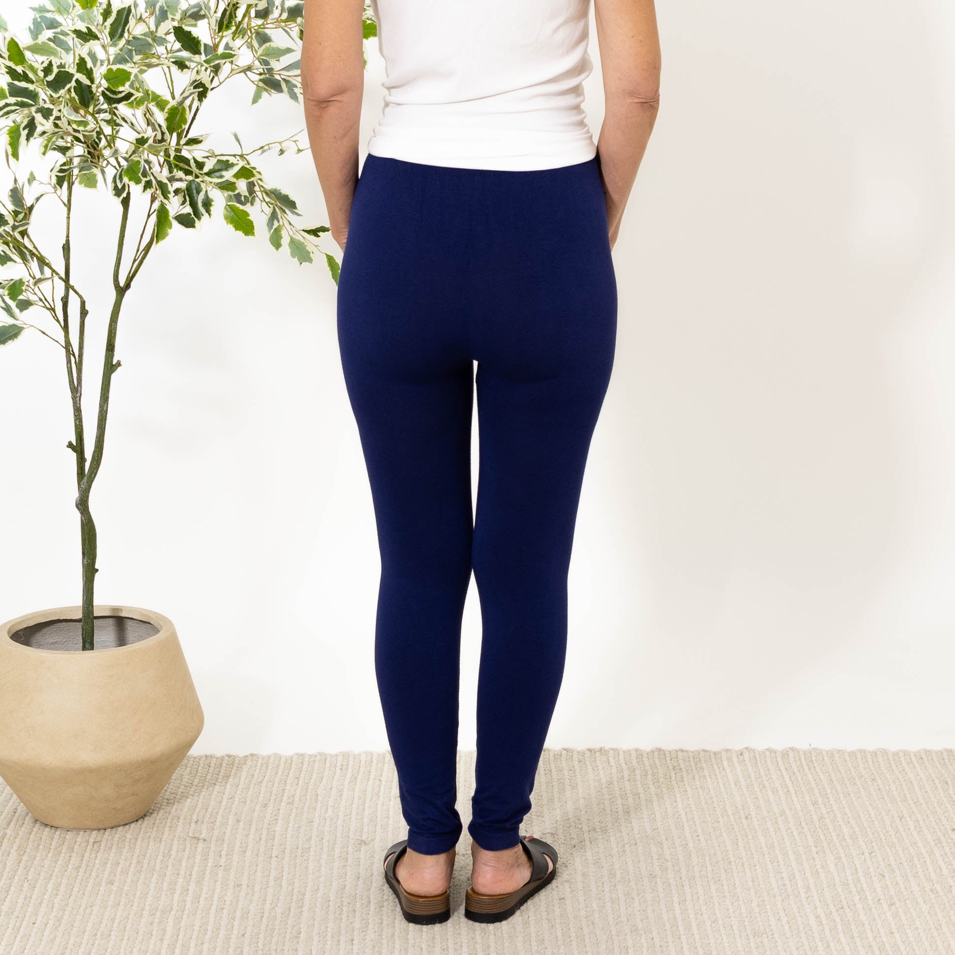 Kenya bomulds leggings, Navy
