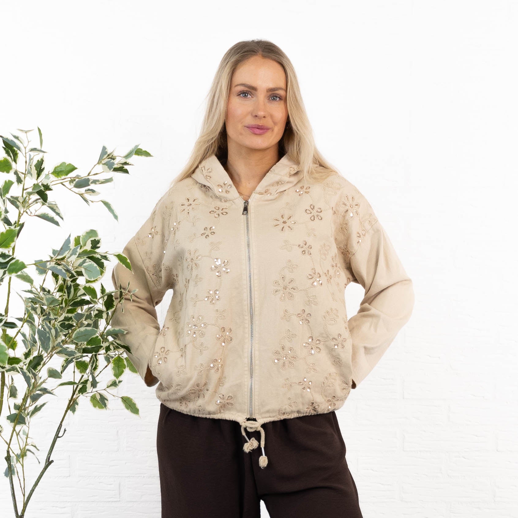 Tenna jakke, Taupe