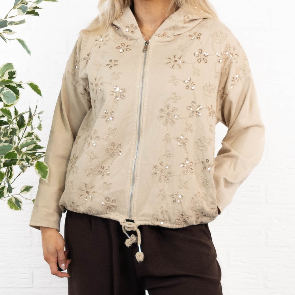 Tenna jakke, Taupe