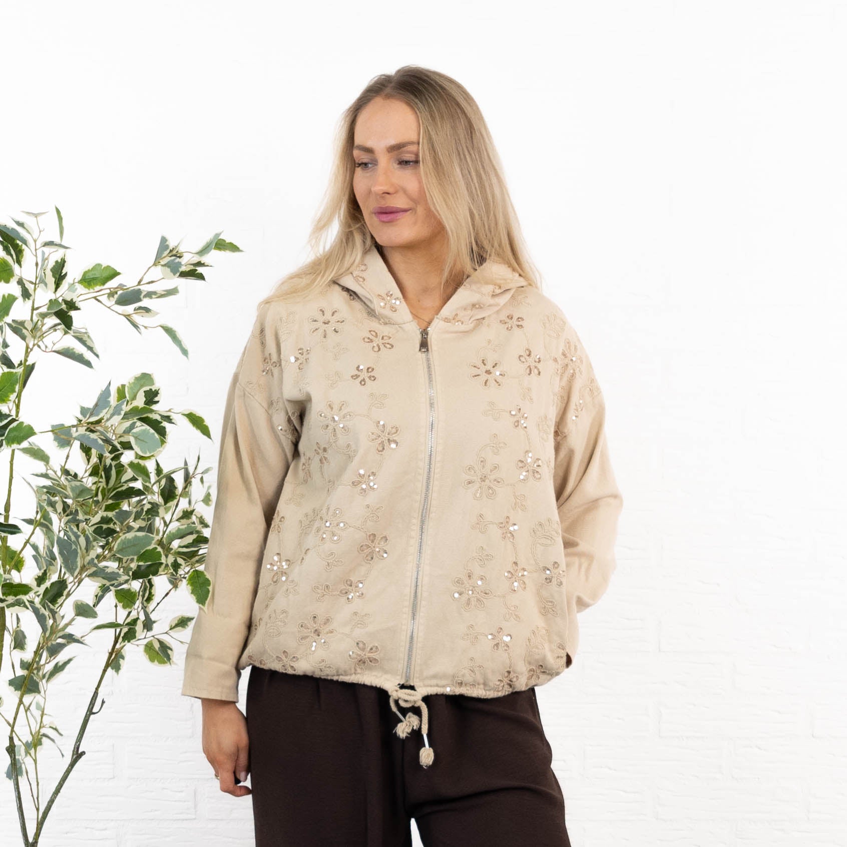 Tenna jakke, Taupe