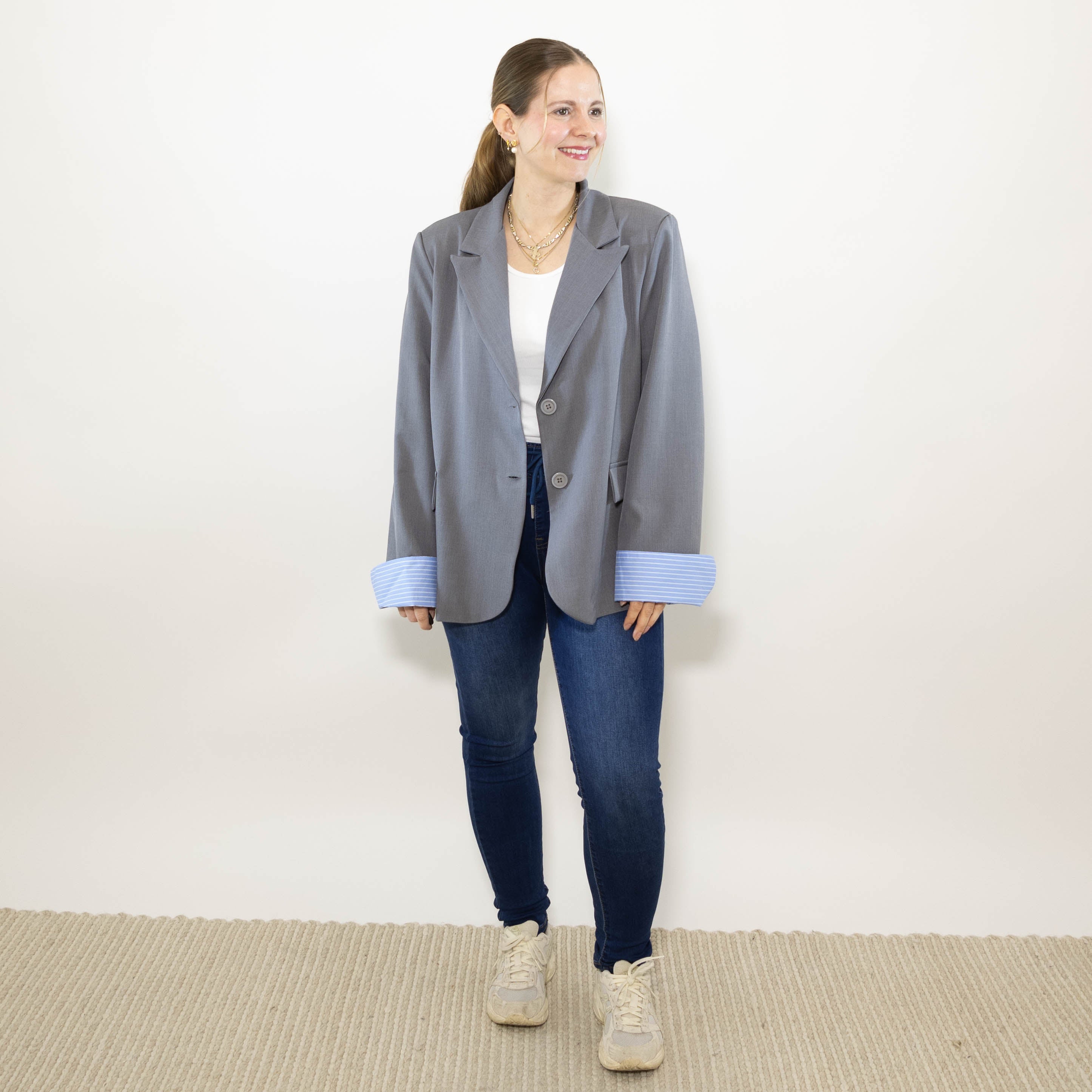 Sienna blazer, Grå