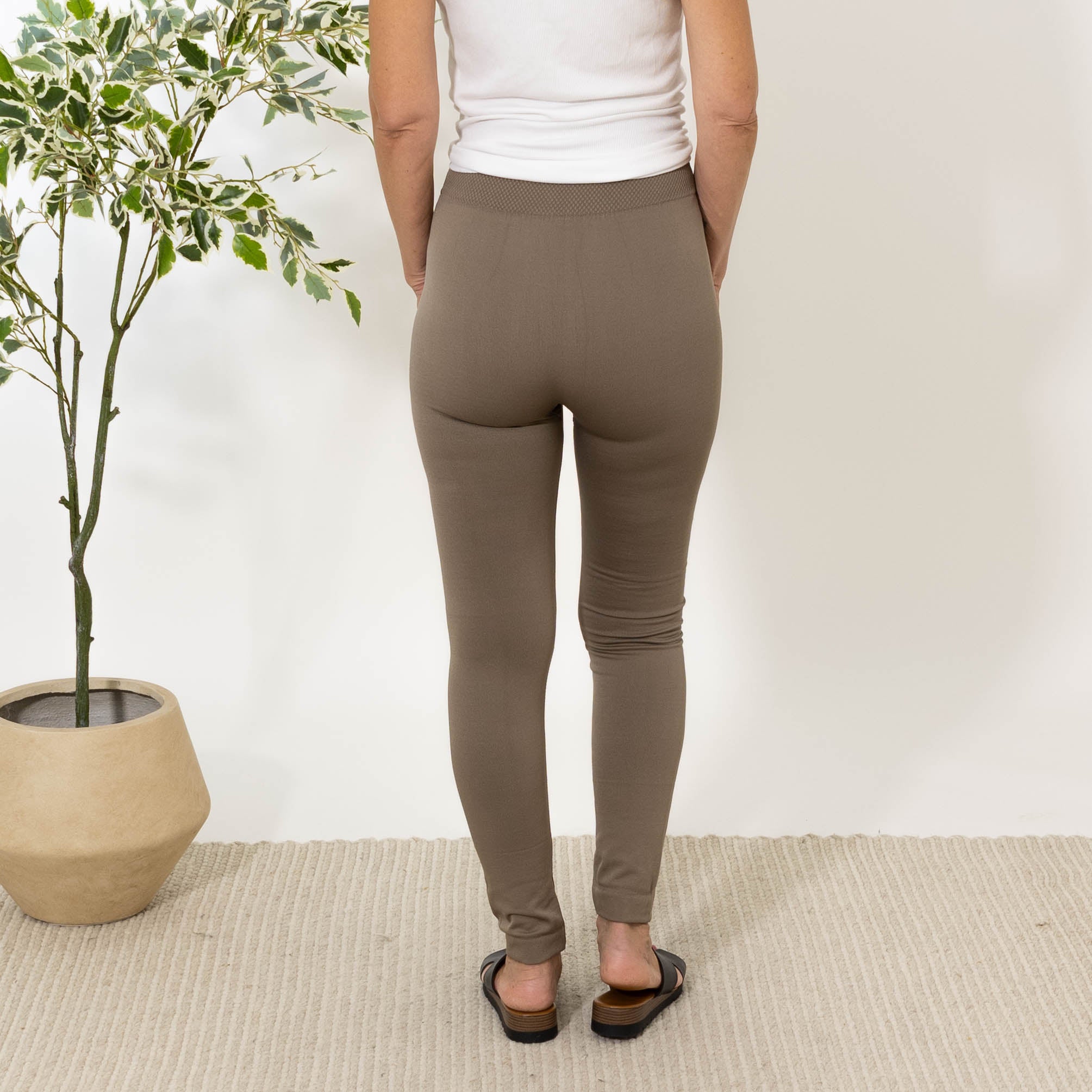 Dina termo leggings (stor), Taupe