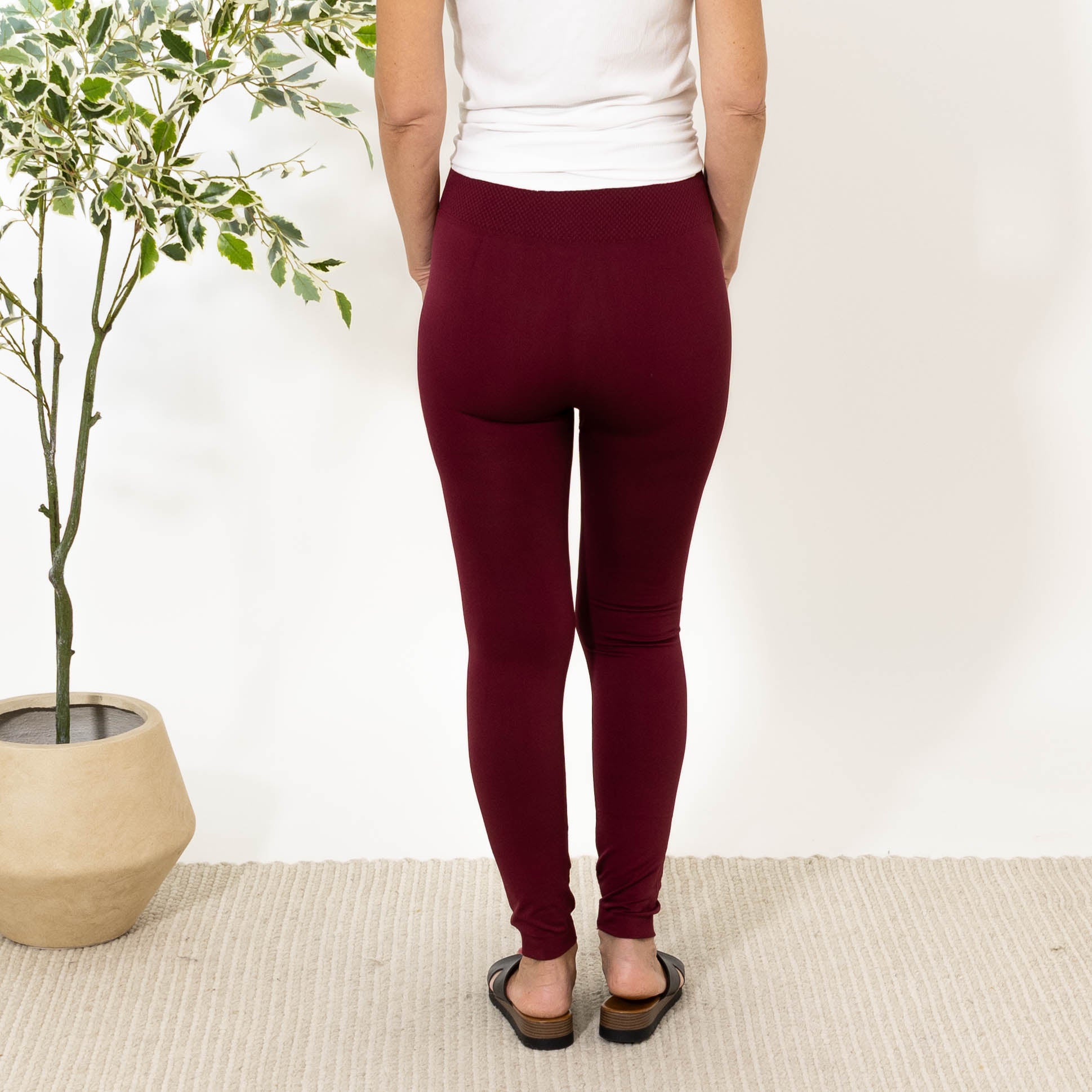 Dina termo leggings (stor), Bordeuax