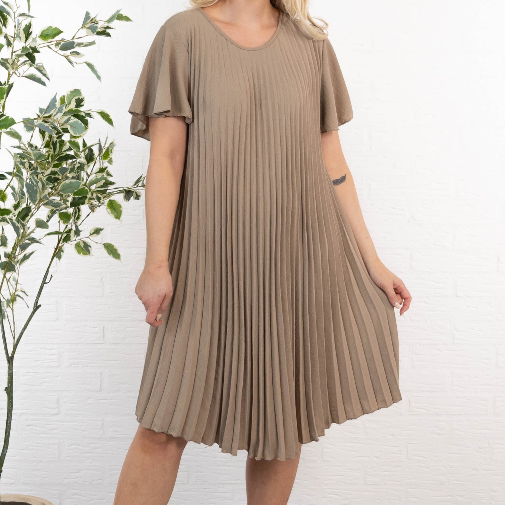 Pernille kjole, Taupe