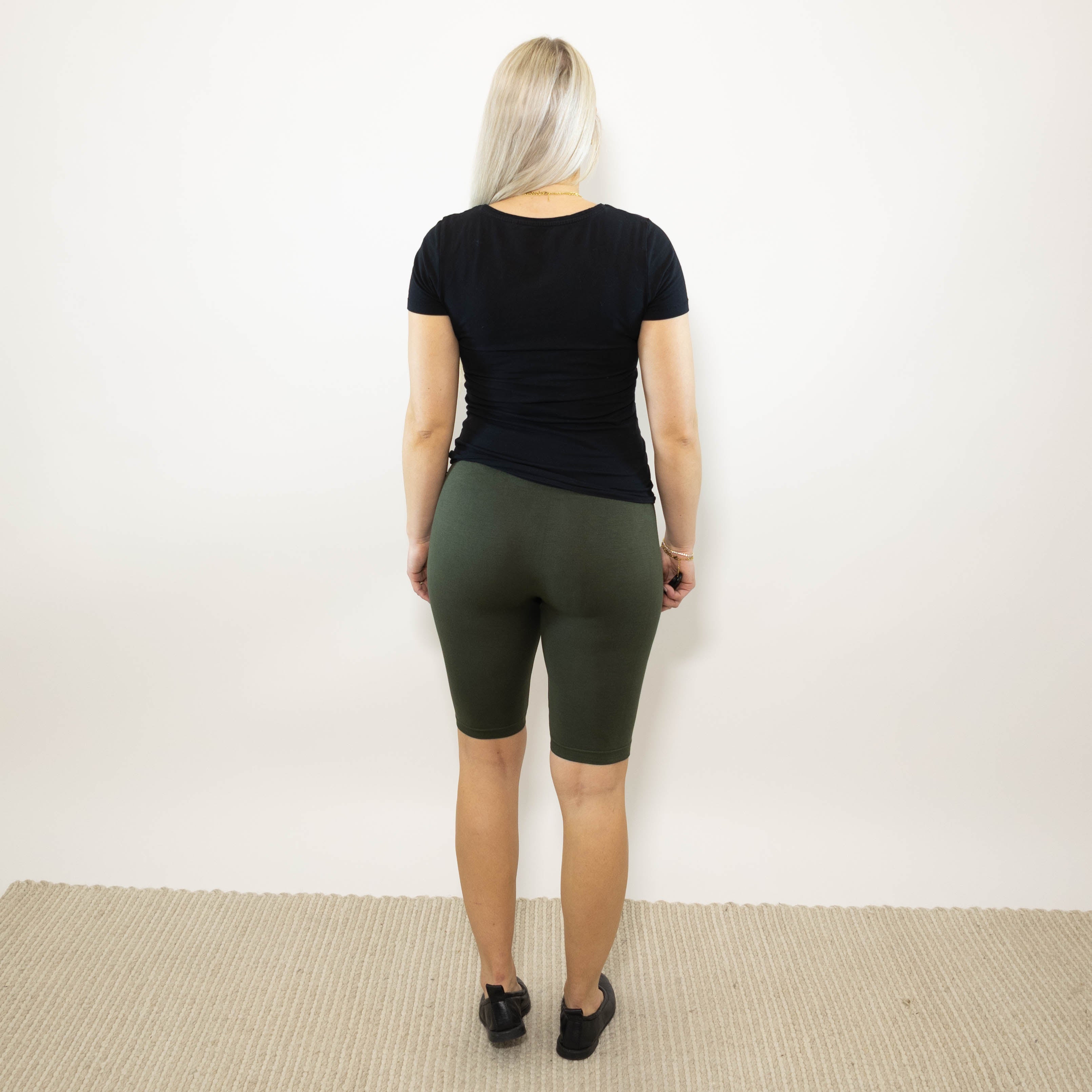 Cora bomulds cykelshorts, Khaki