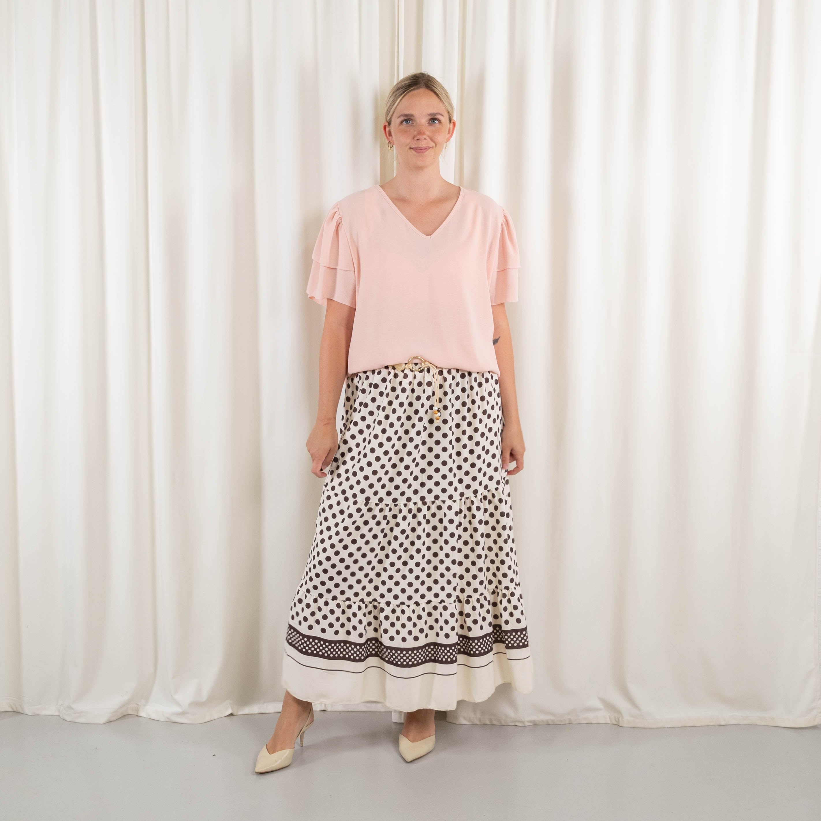 Rebel nederdel, Beige