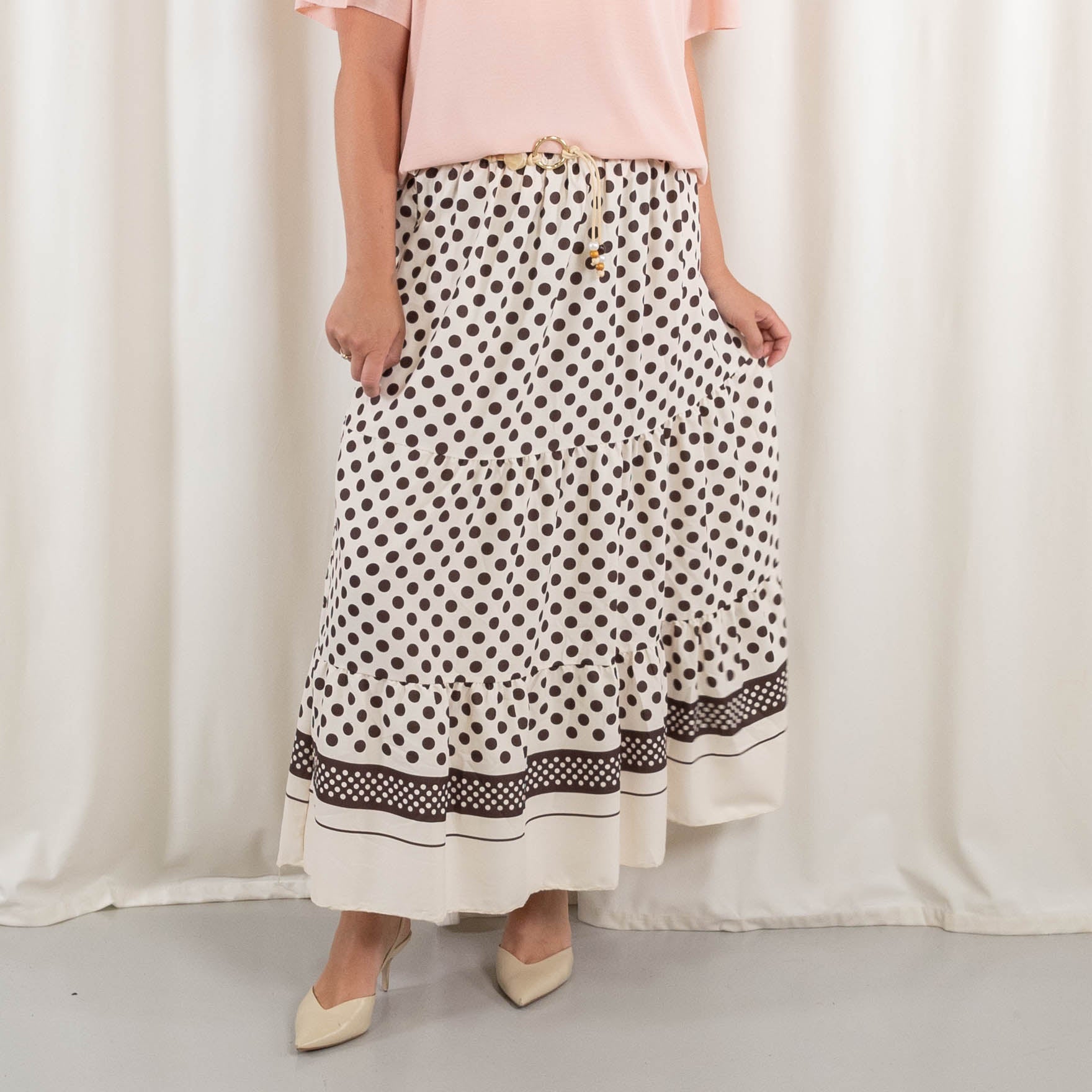 Rebel nederdel, Beige