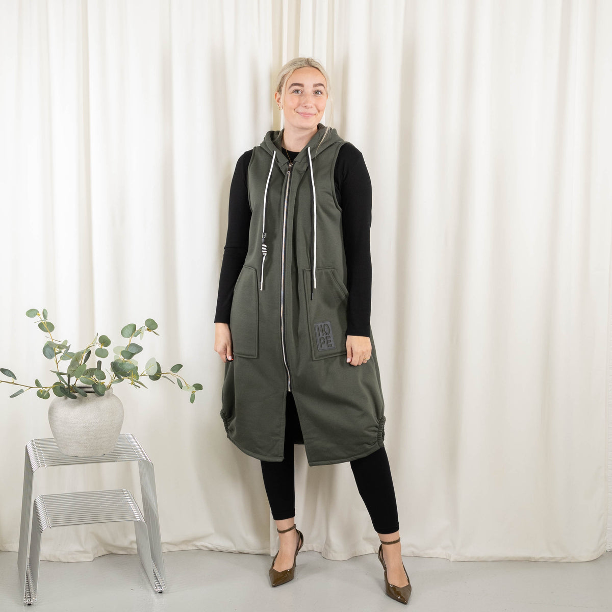 Channy sweat/vest, Khaki