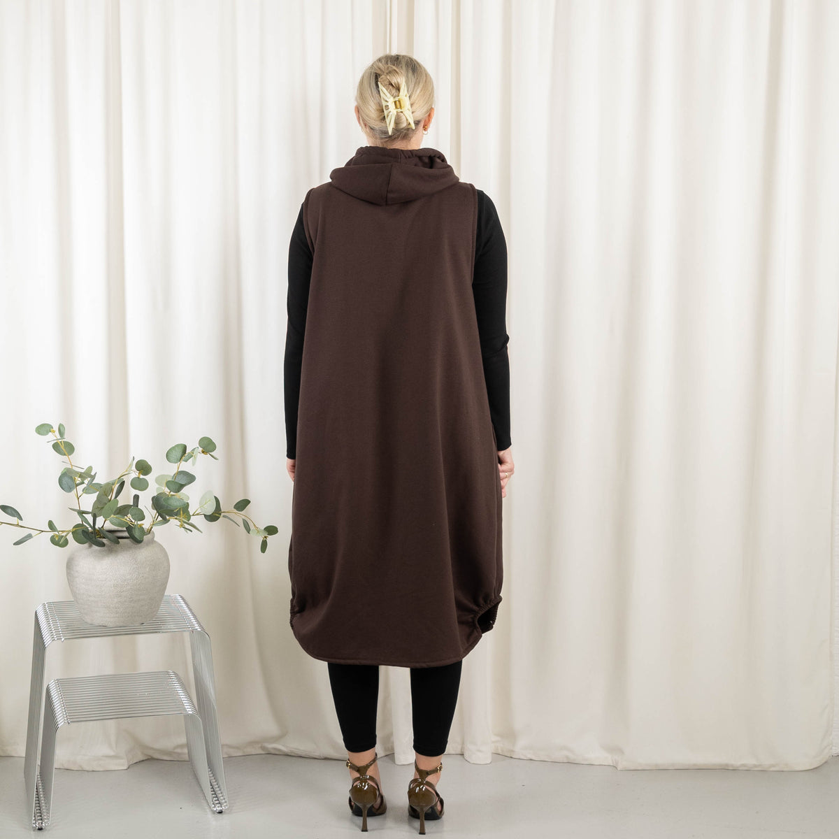 Channy sweat/vest, Choko