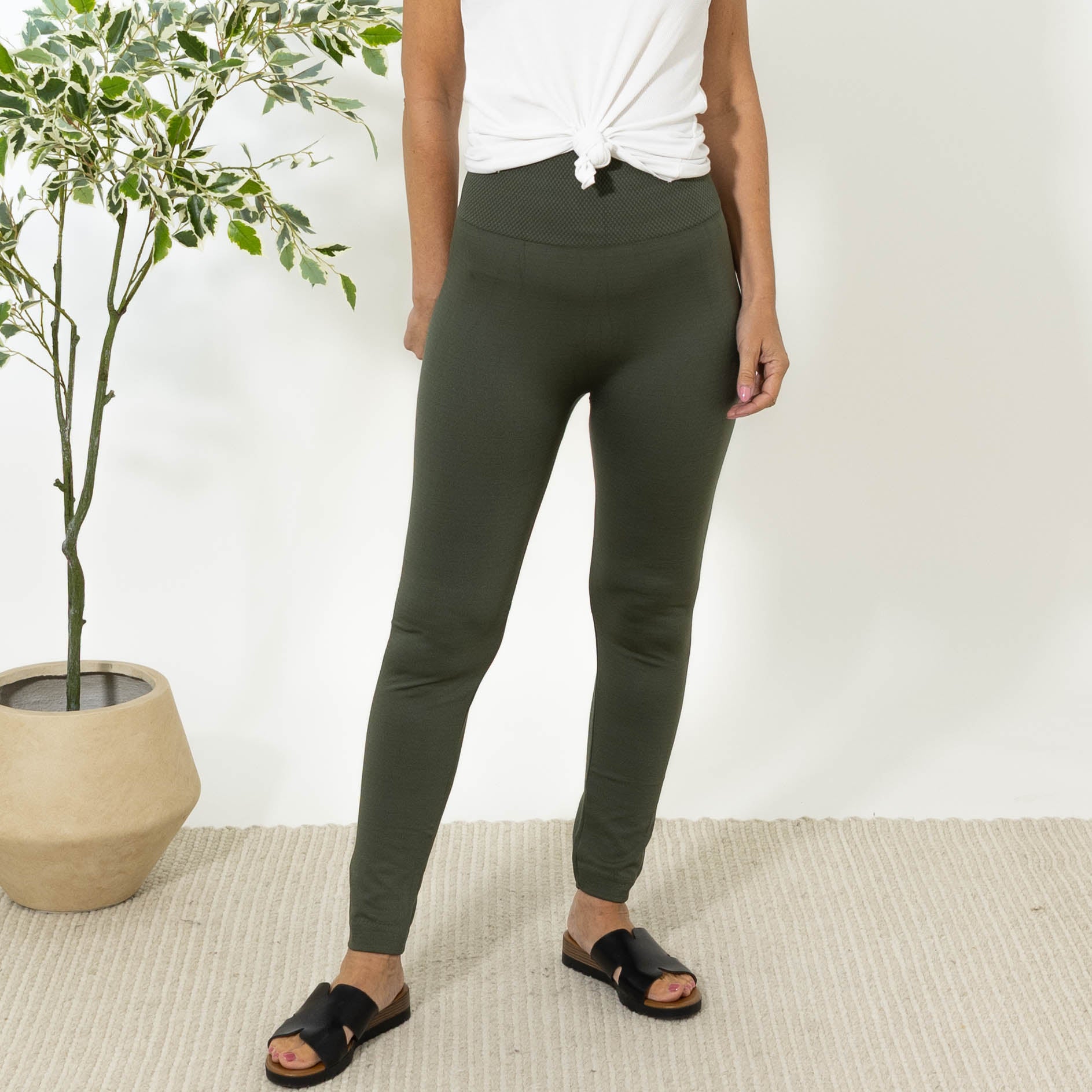 Dina termo leggings (stor), Khaki