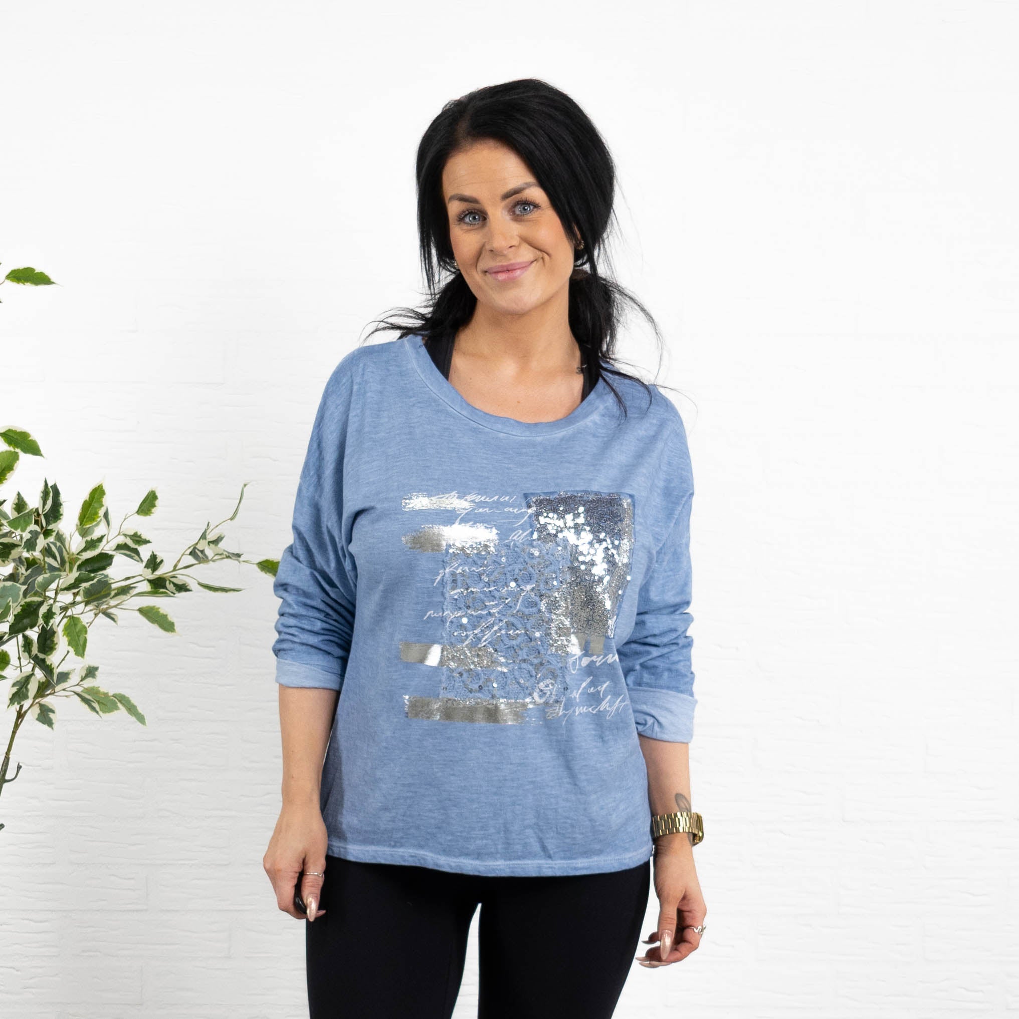 Olivia t-shirt, Dueblå