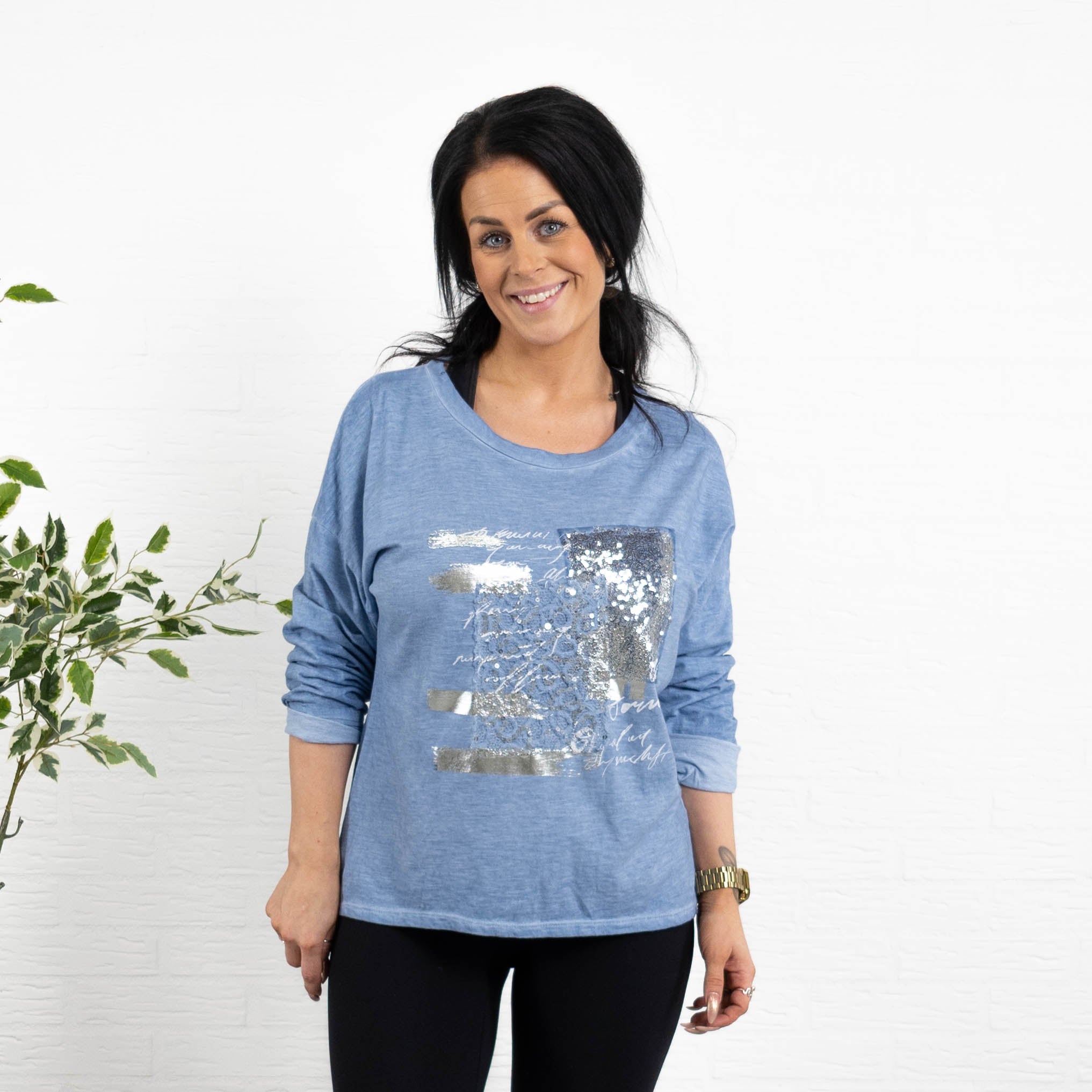 Olivia t-shirt, Dueblå