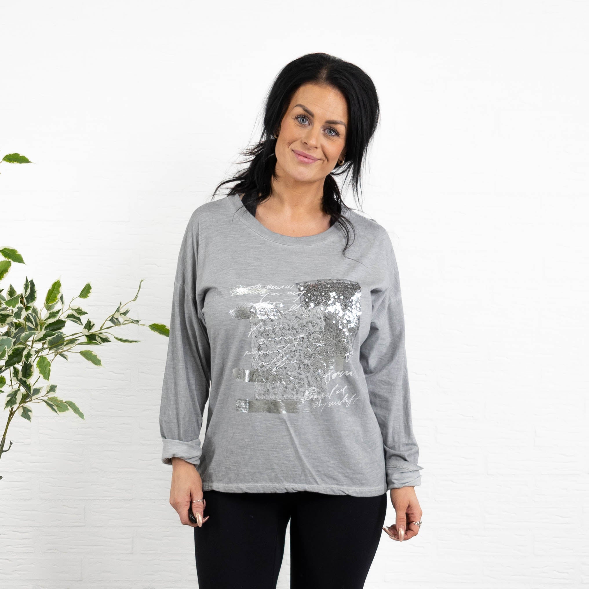 Olivia t-shirt, Lysegrå