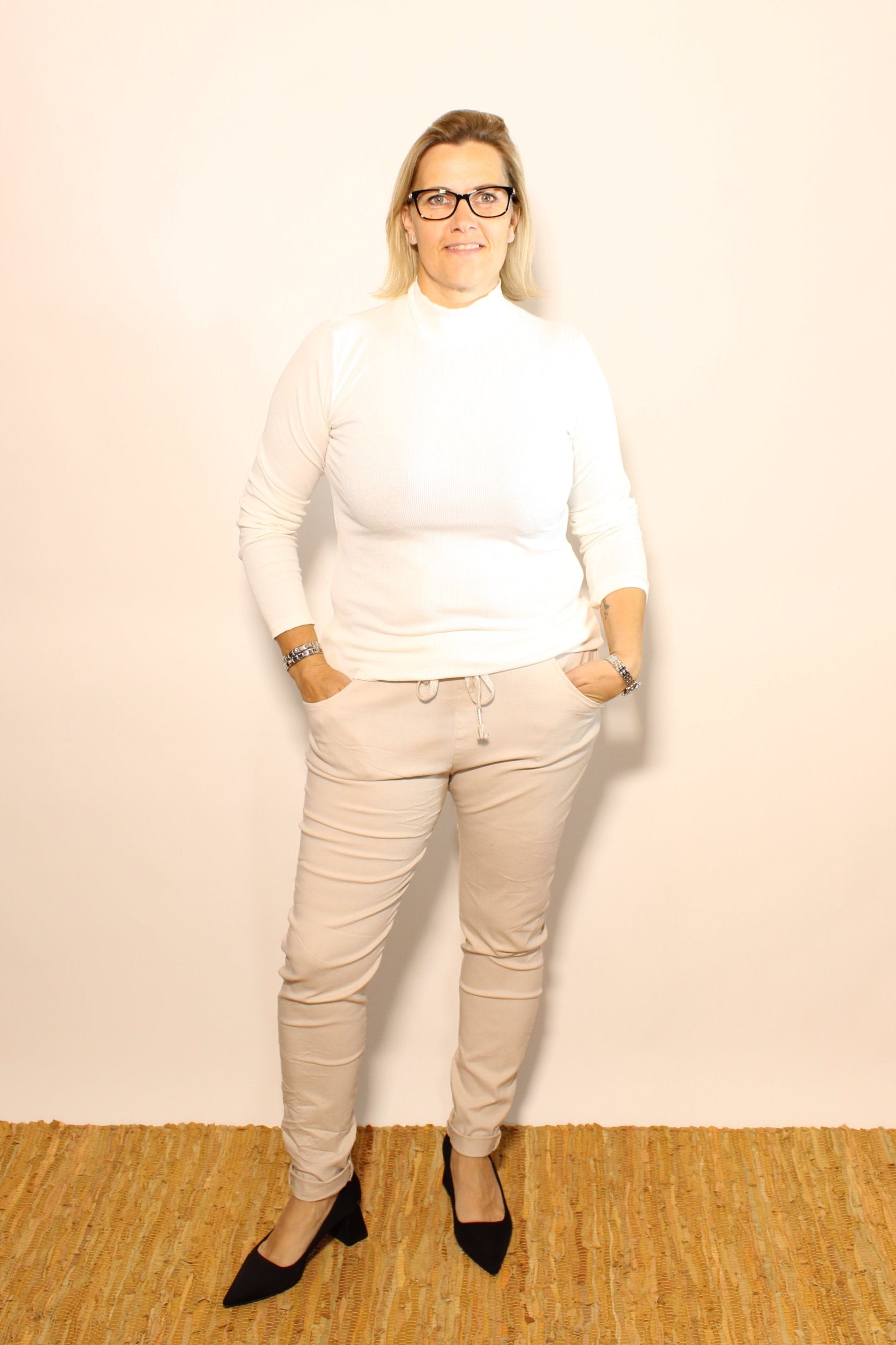 Mel turtleneck long sleeve, Hvid