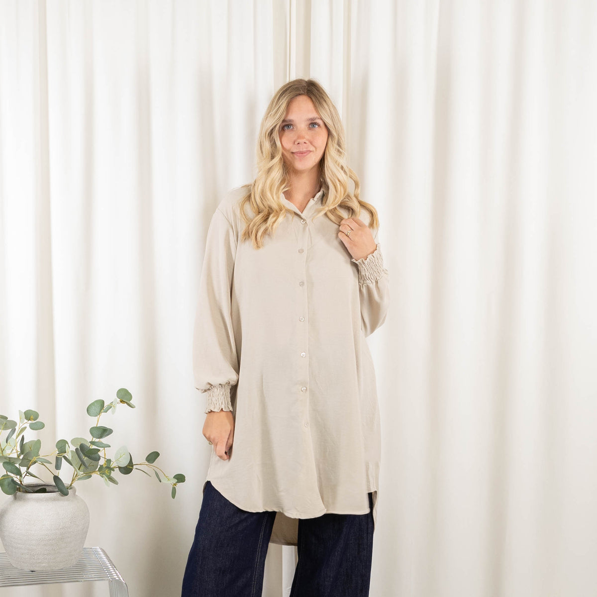 Mona skjorte, beige