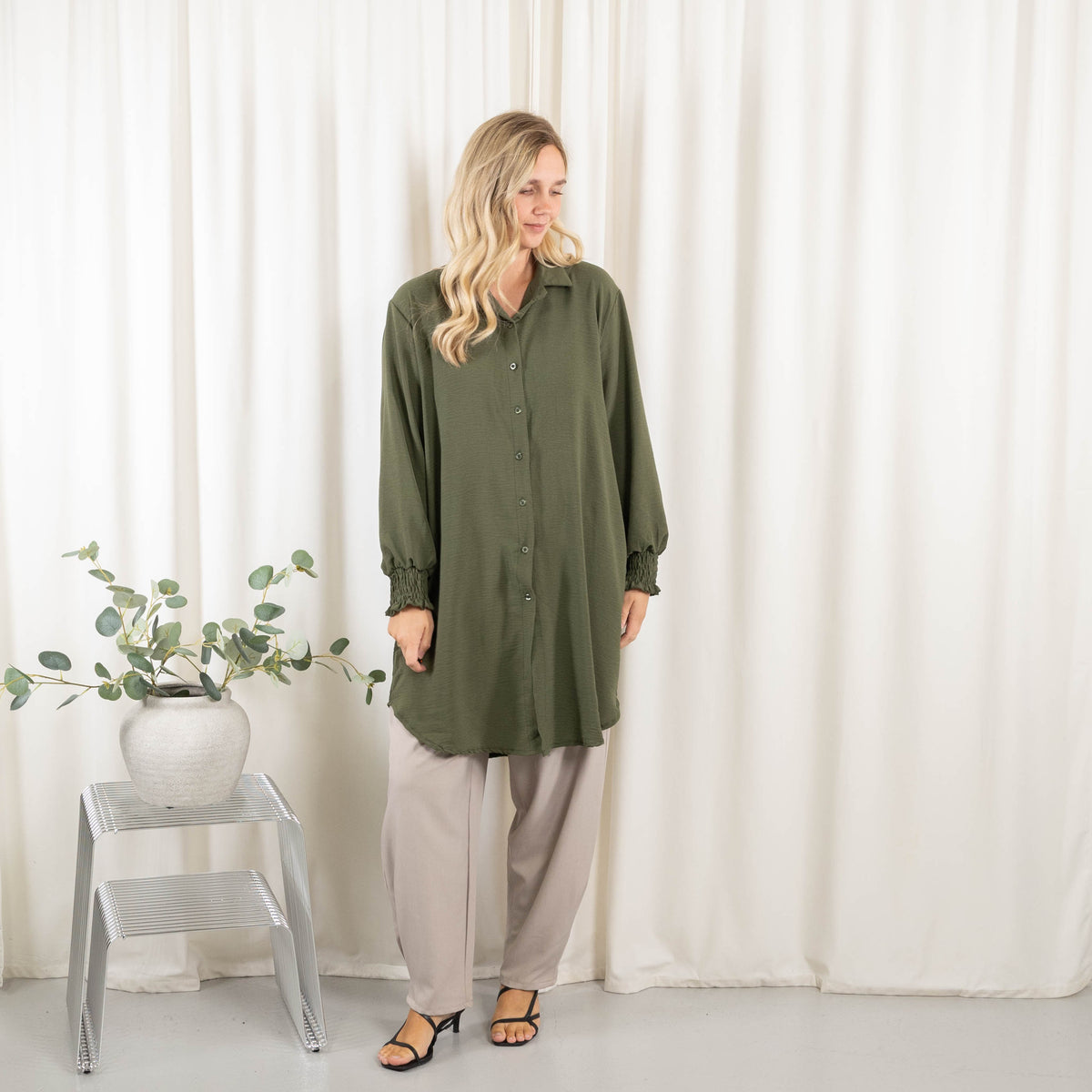 Mona skjorte, Khaki
