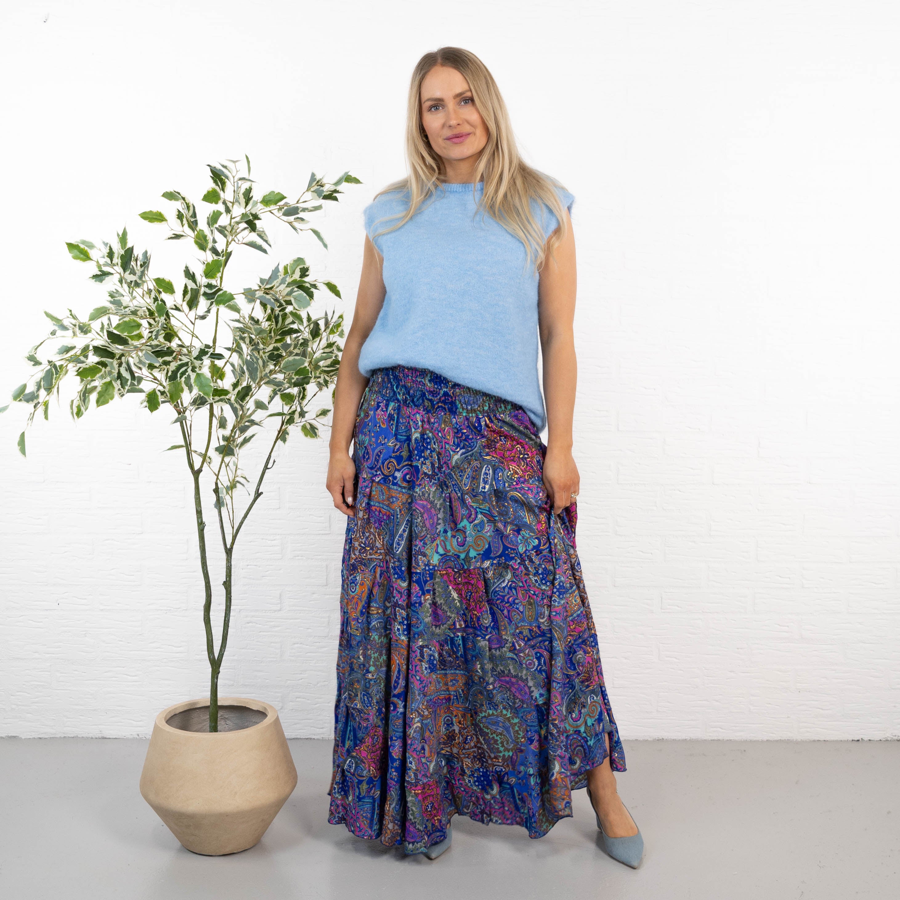 Natalie nederdel, Royal blue