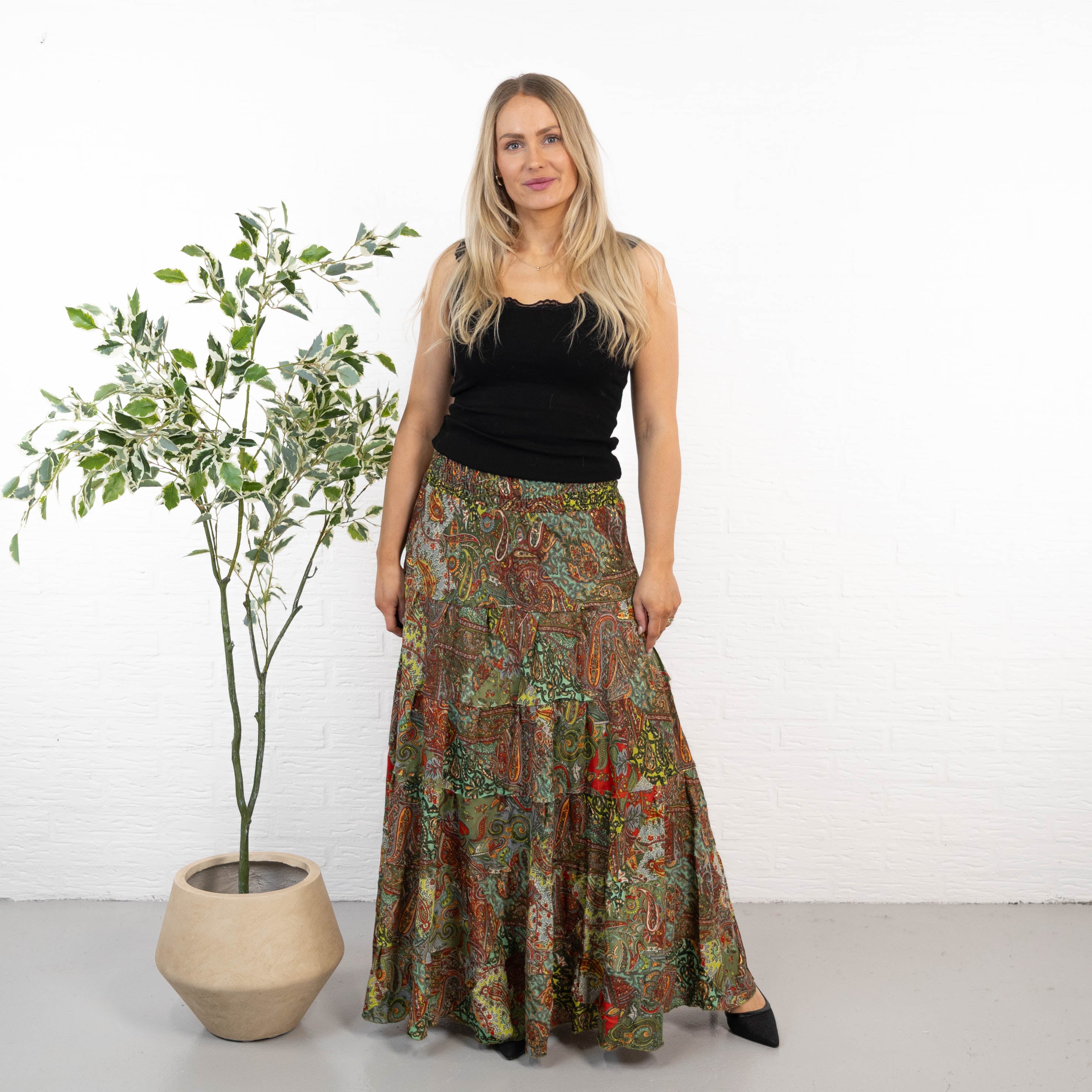 Natalie nederdel, Khaki