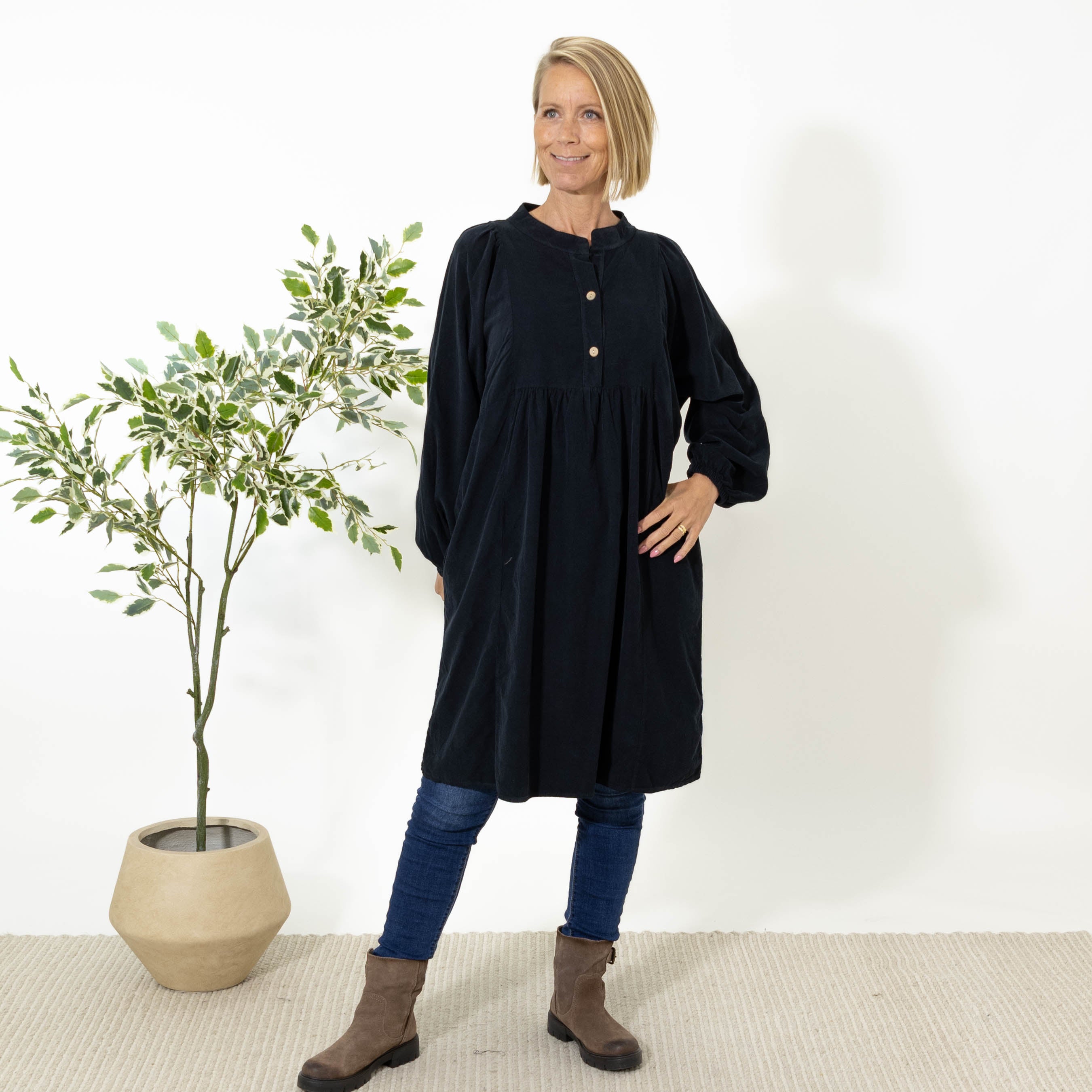 Randi tunika kjole, Sort