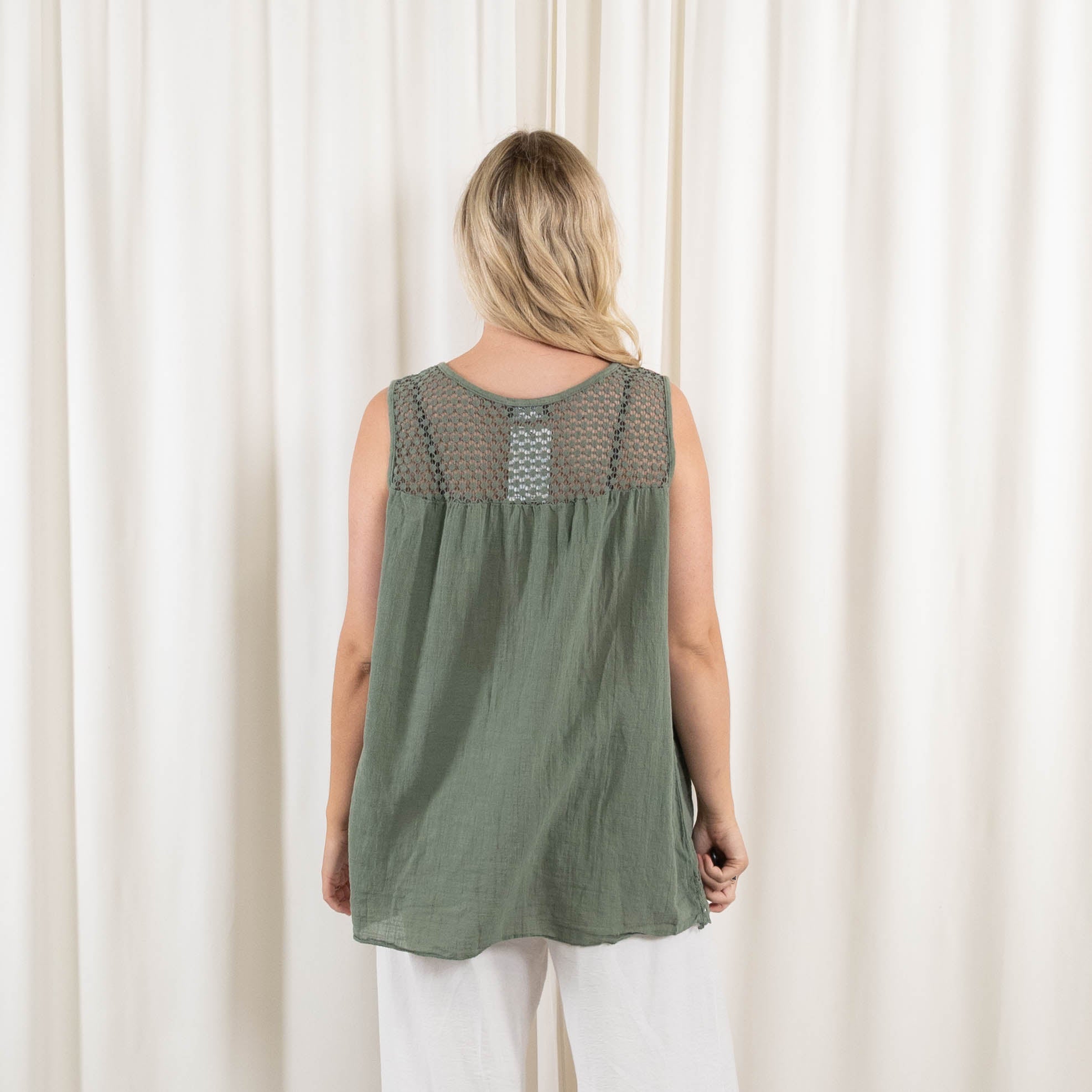 Opal top, Khaki