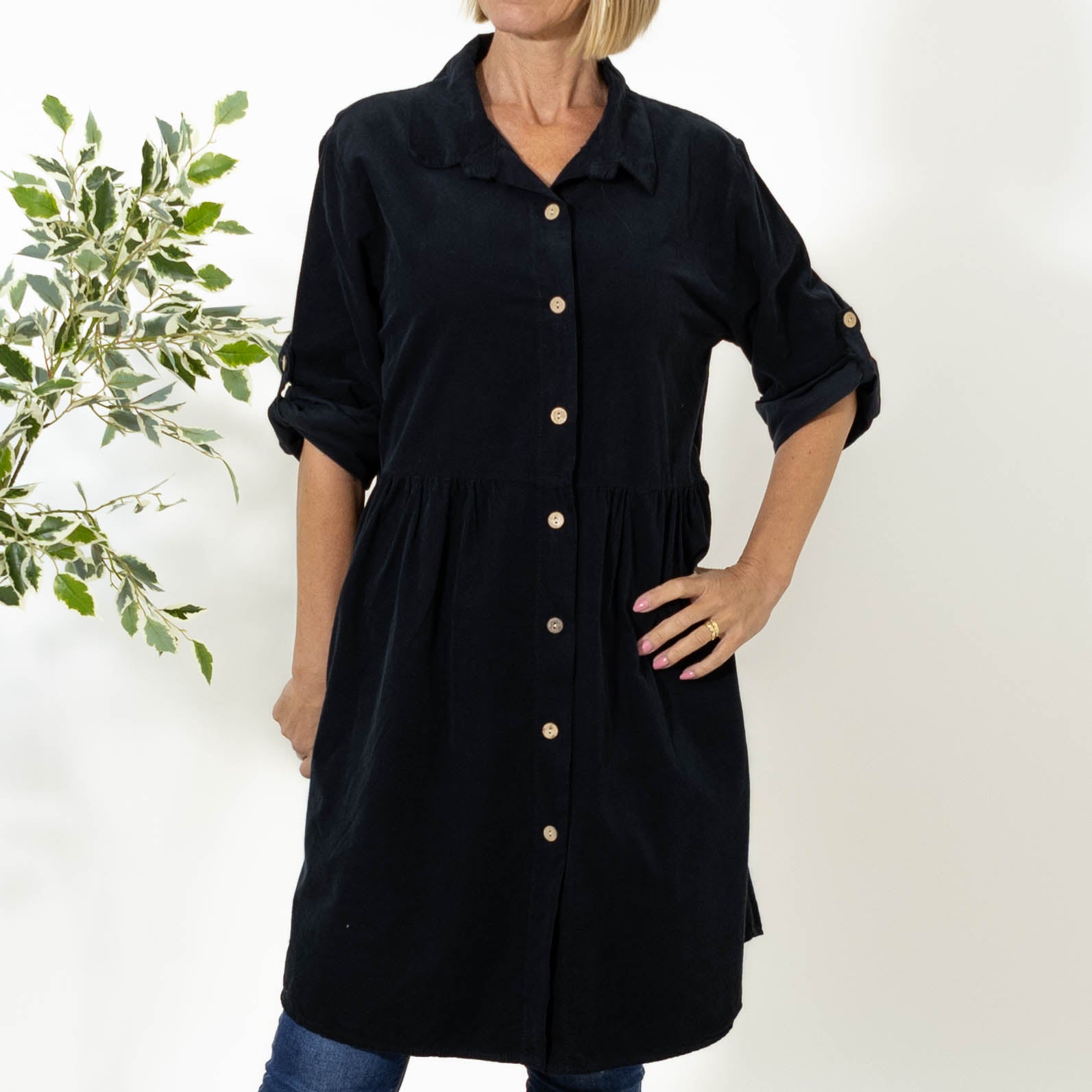 Sonny tunika kjole, Sort