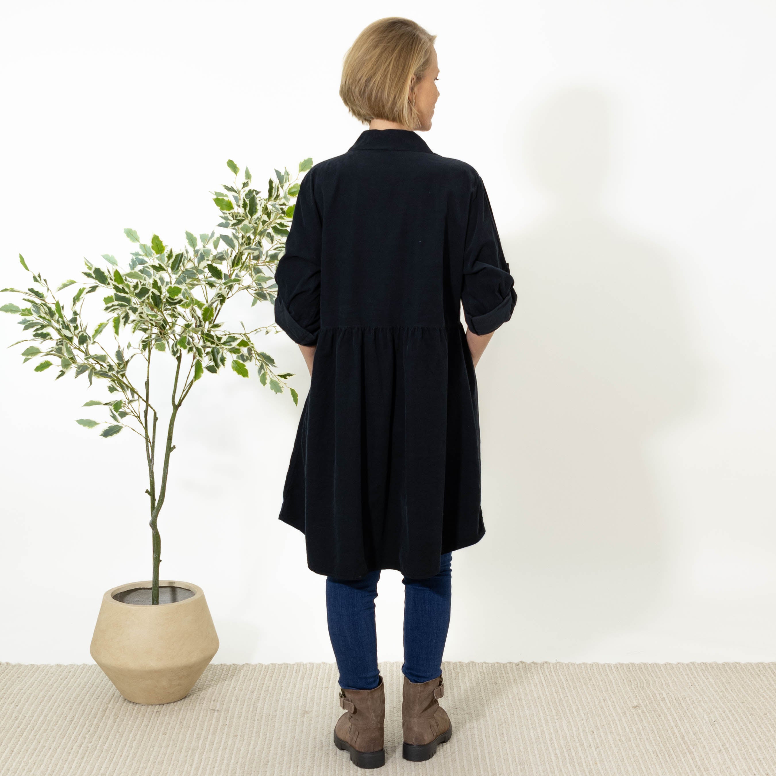 Sonny tunika kjole, Sort