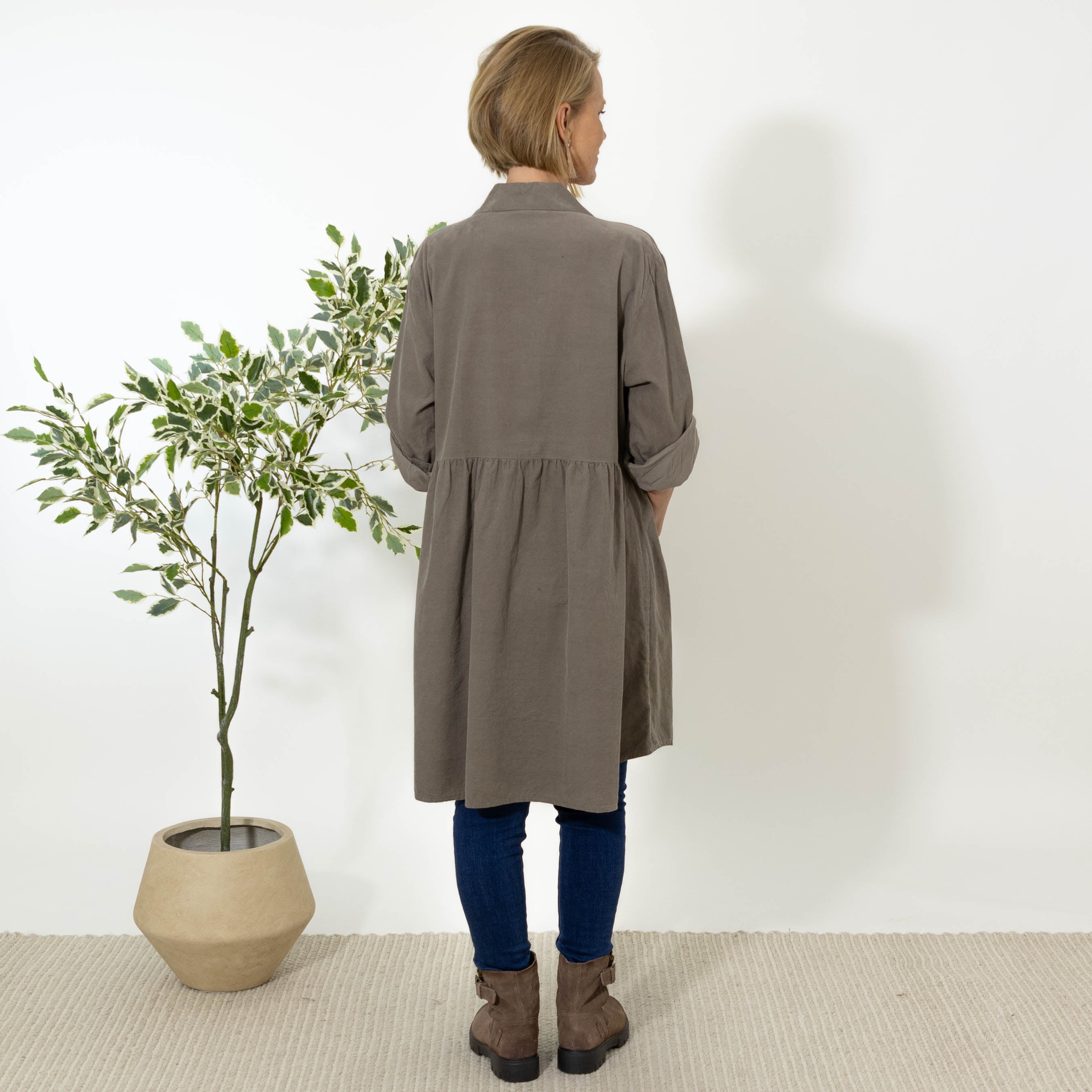Sonny tunika kjole, Taupe