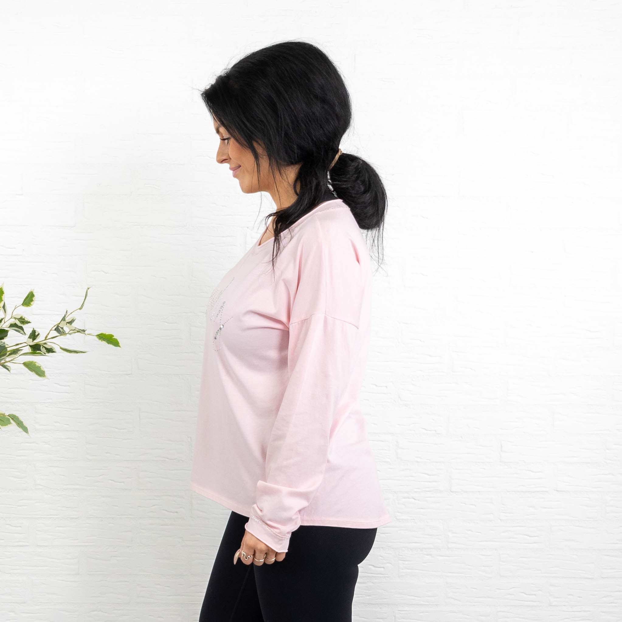 Joy t-shirt, Lyserød