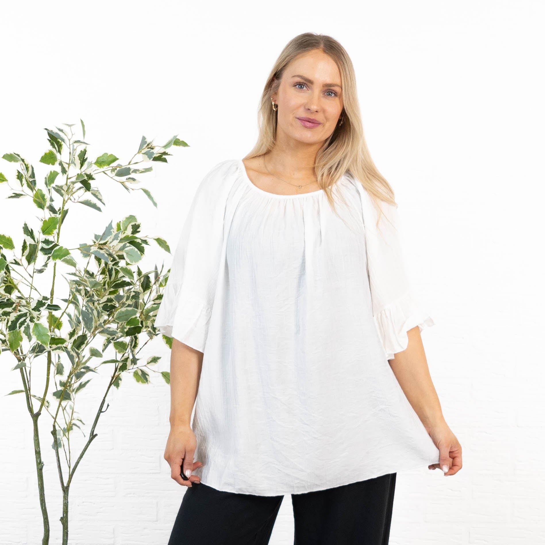 Maggie overdel, Hvid