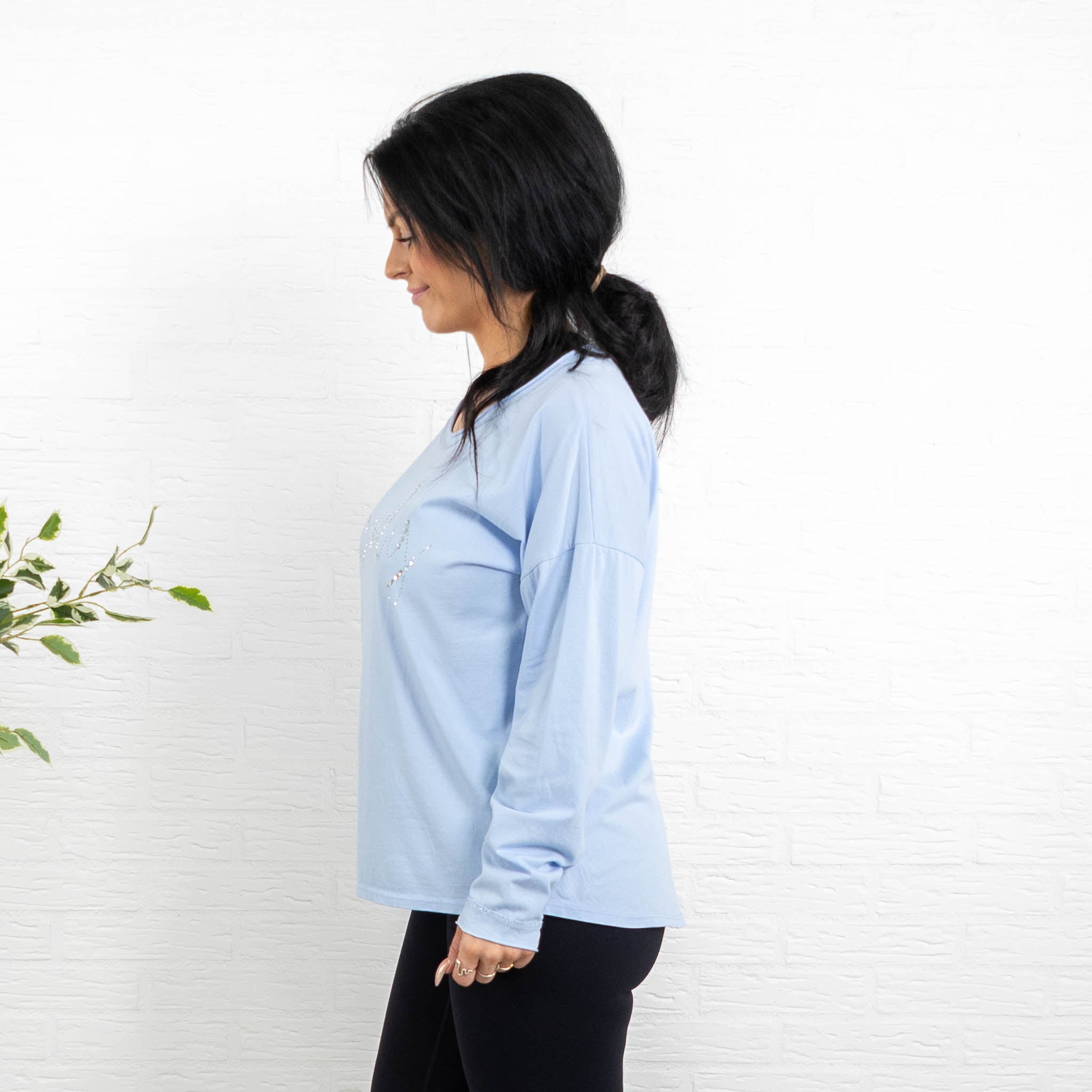 Joy t-shirt, Lyseblå