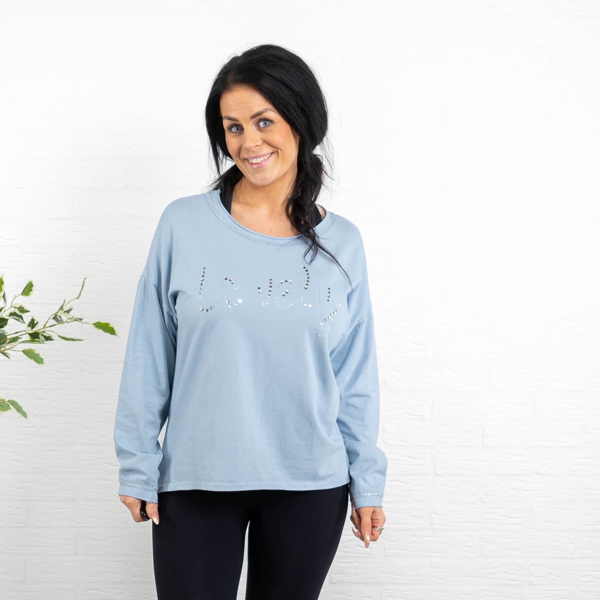 Joy t-shirt, Dueblå