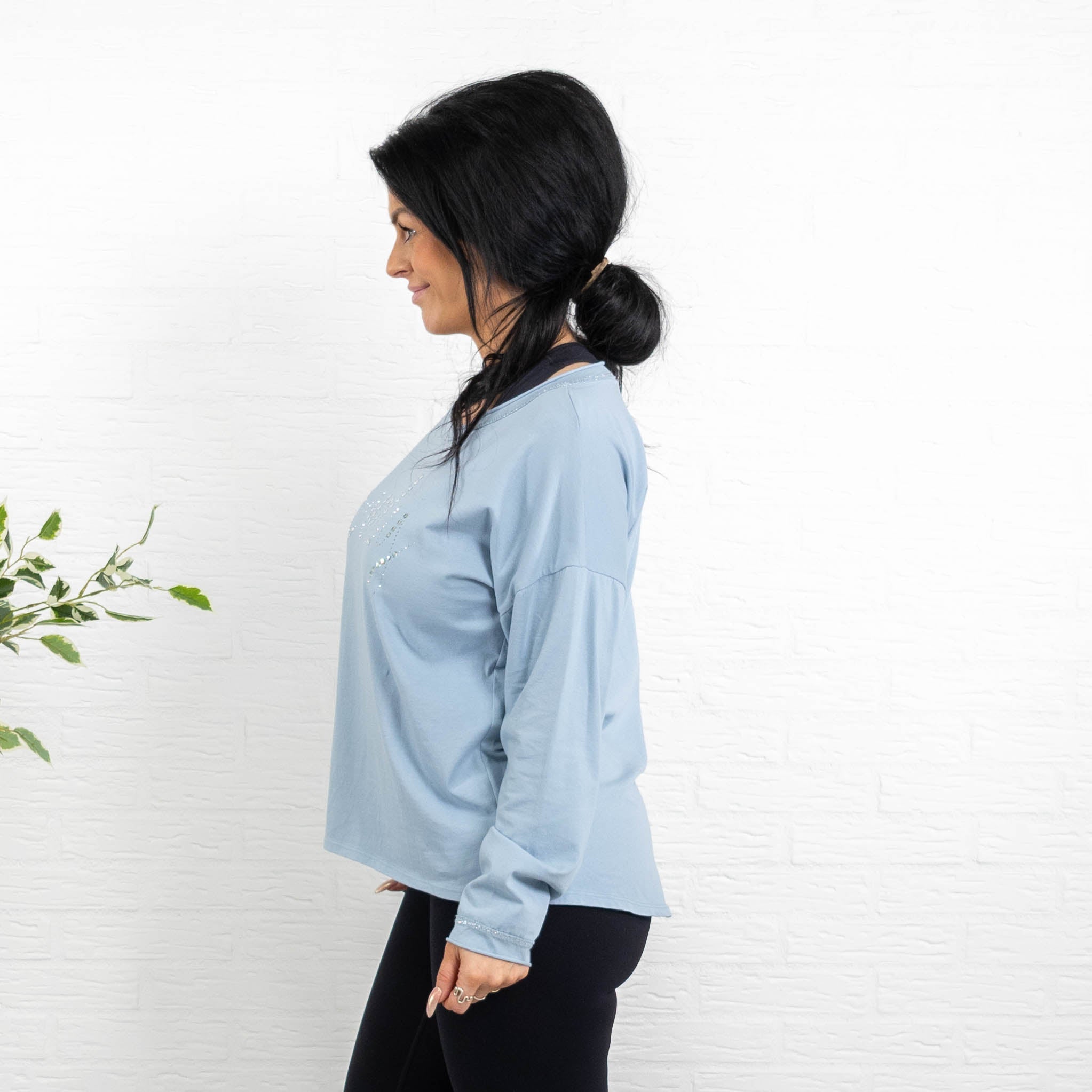 Joy t-shirt, Dueblå