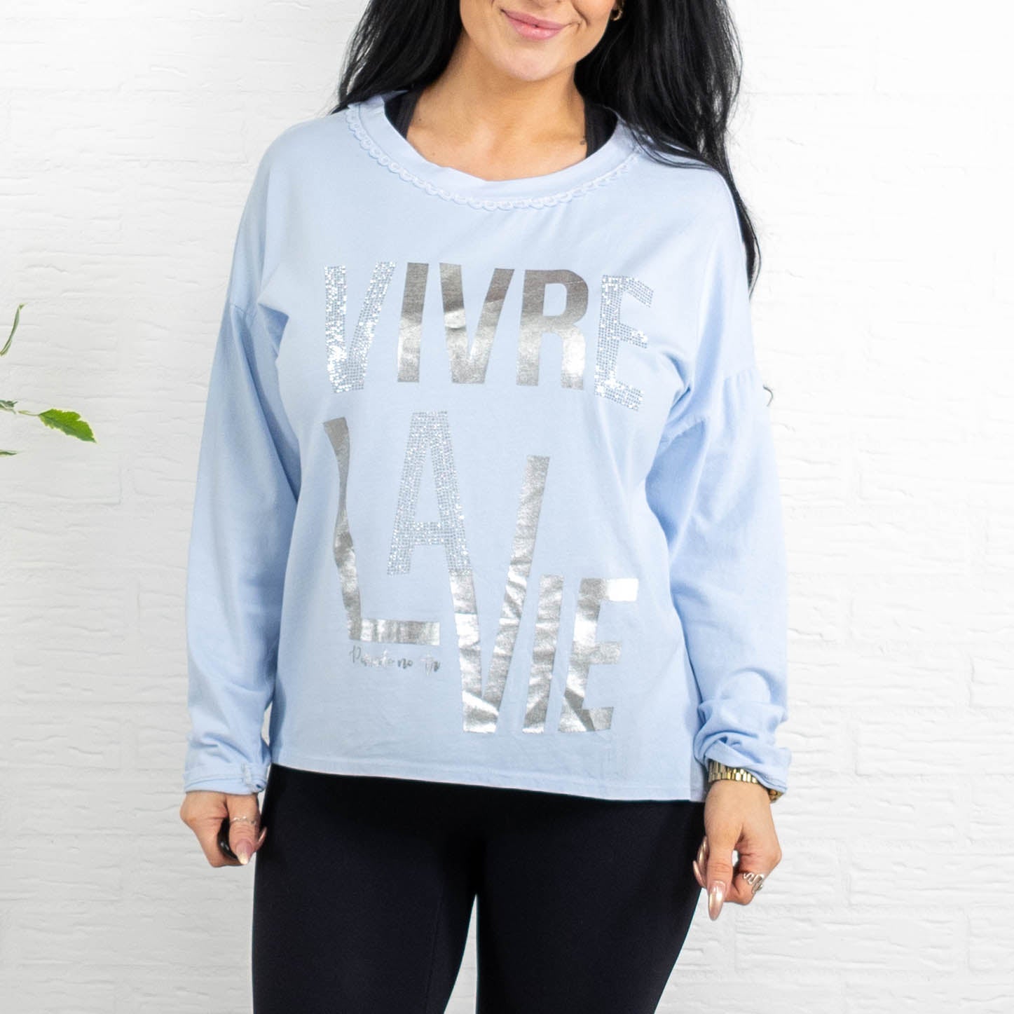 Piper t-shirt, Lyseblå