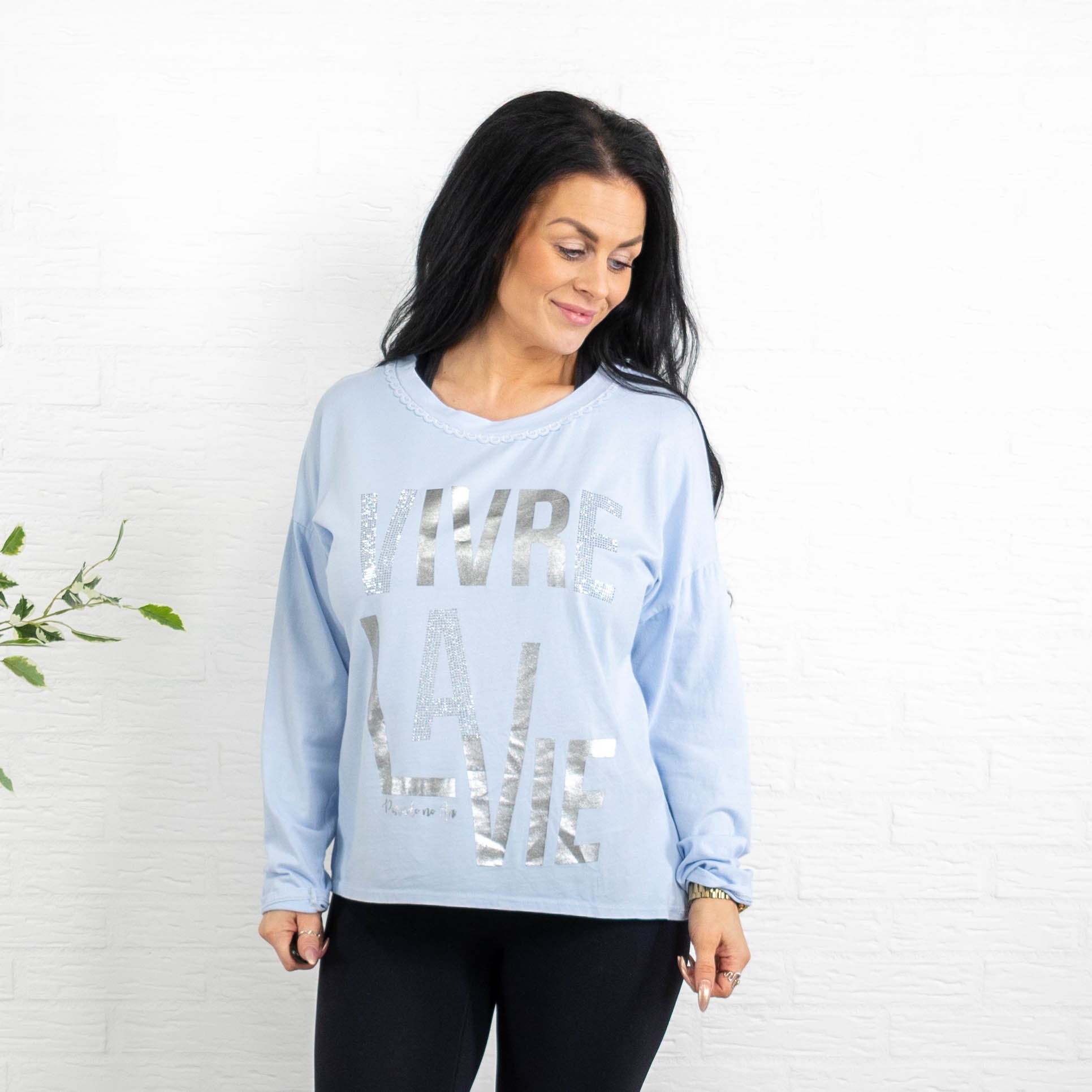 Piper t-shirt, Lyseblå