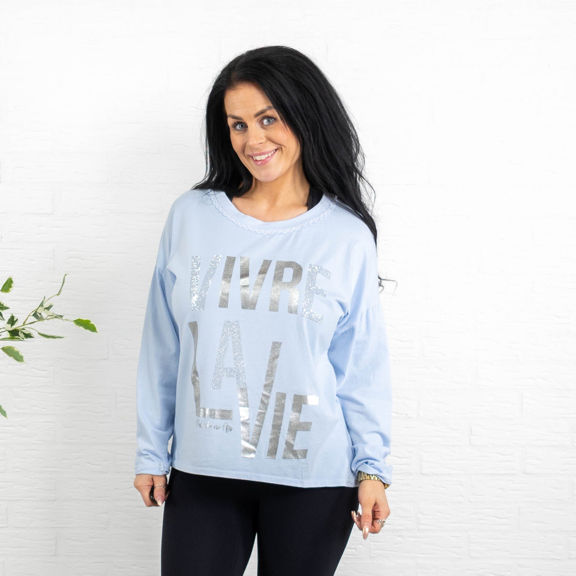 Piper t-shirt, Lyseblå